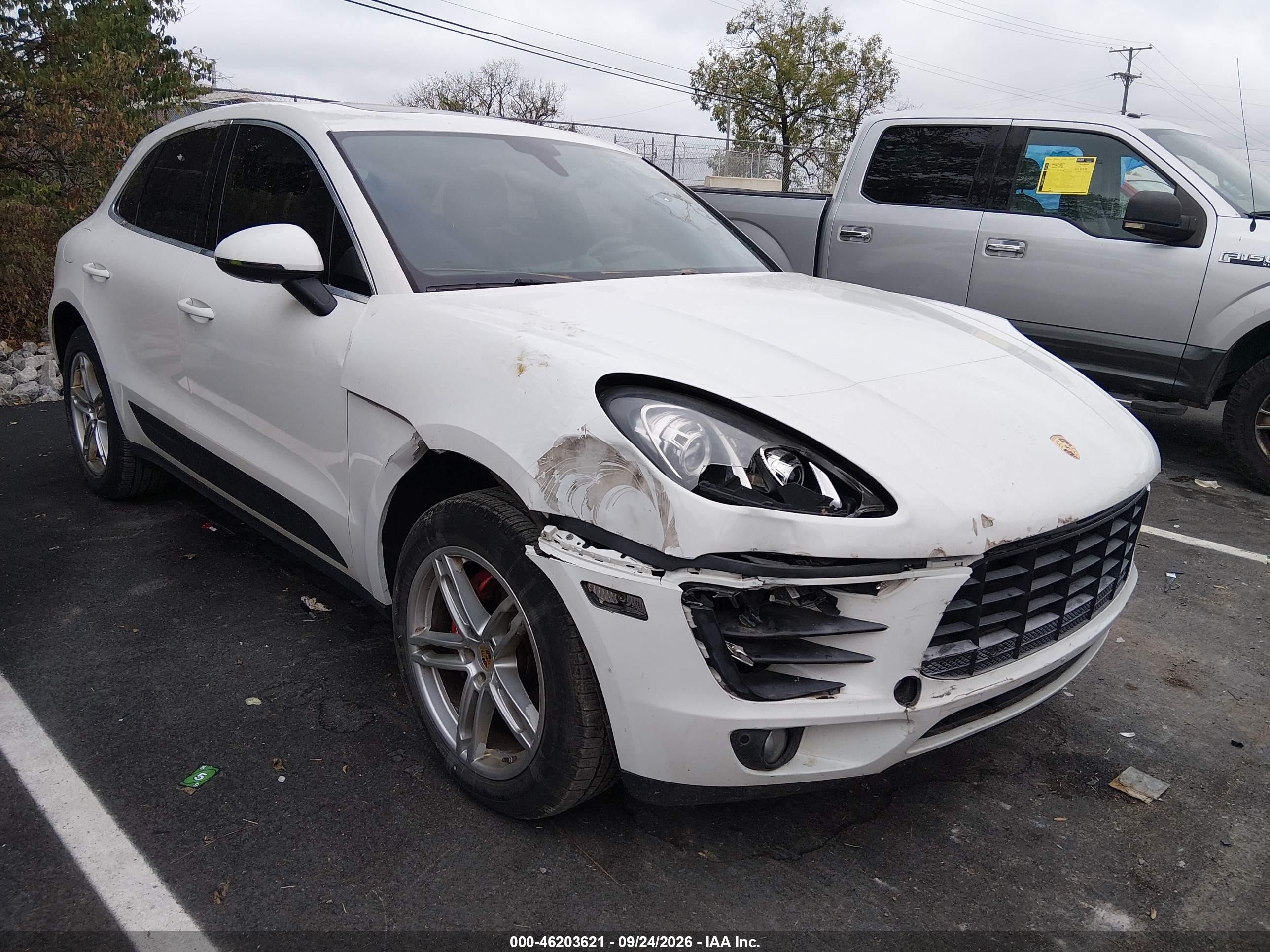 2015 Porsche Macan VIN WP1AB2A52FLB64537 IAAI salvage auction — Front End, Clear (Massachusetts), sold $6,100 on 2026-10-03 (photo 6)