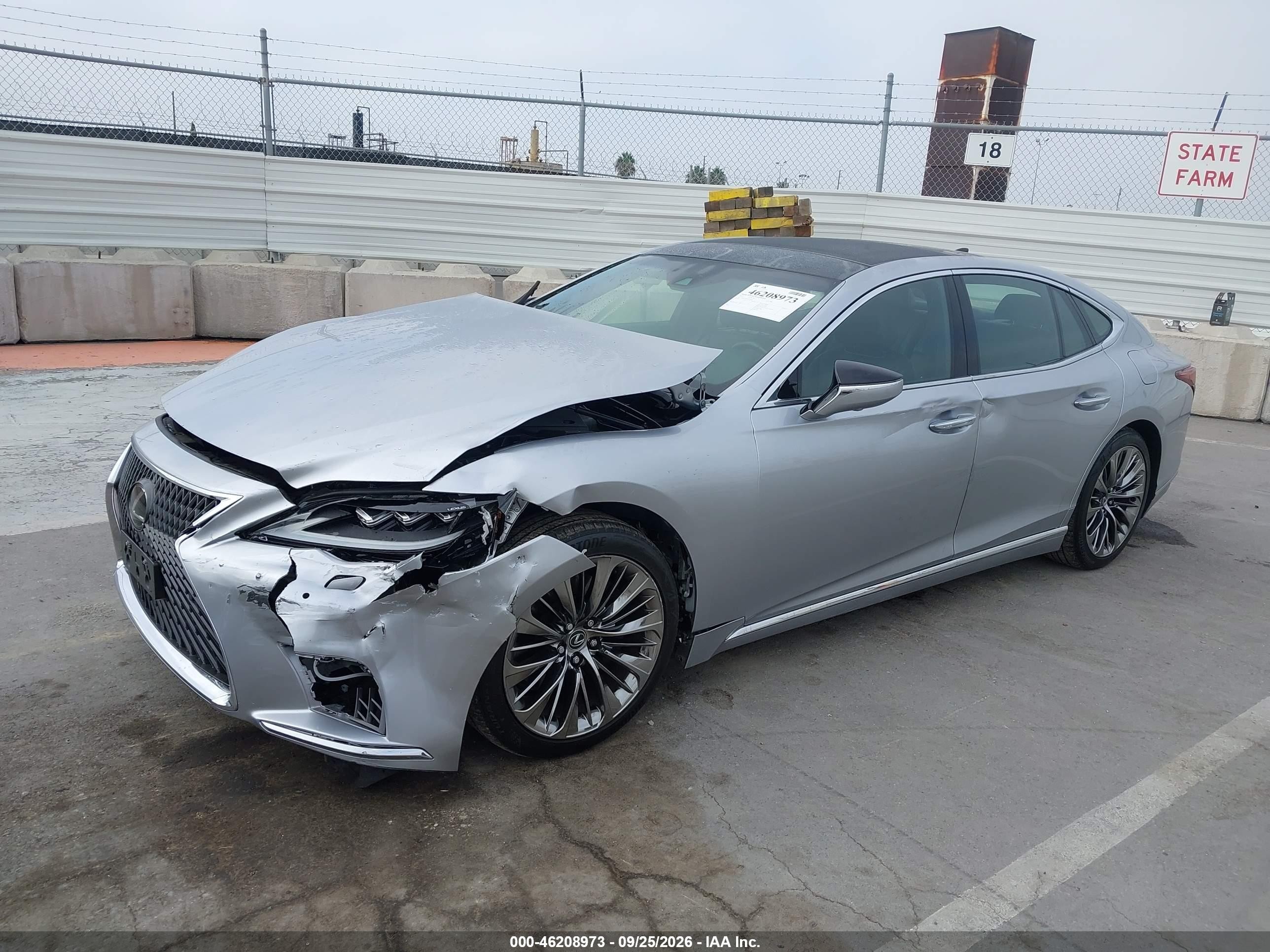 2023 Lexus LS 500 VIN JTHD51FF8P5018066 IAAI salvage auction — Front End, Salvage (California), sold $29,650 on 2026-10-08 (photo 2)