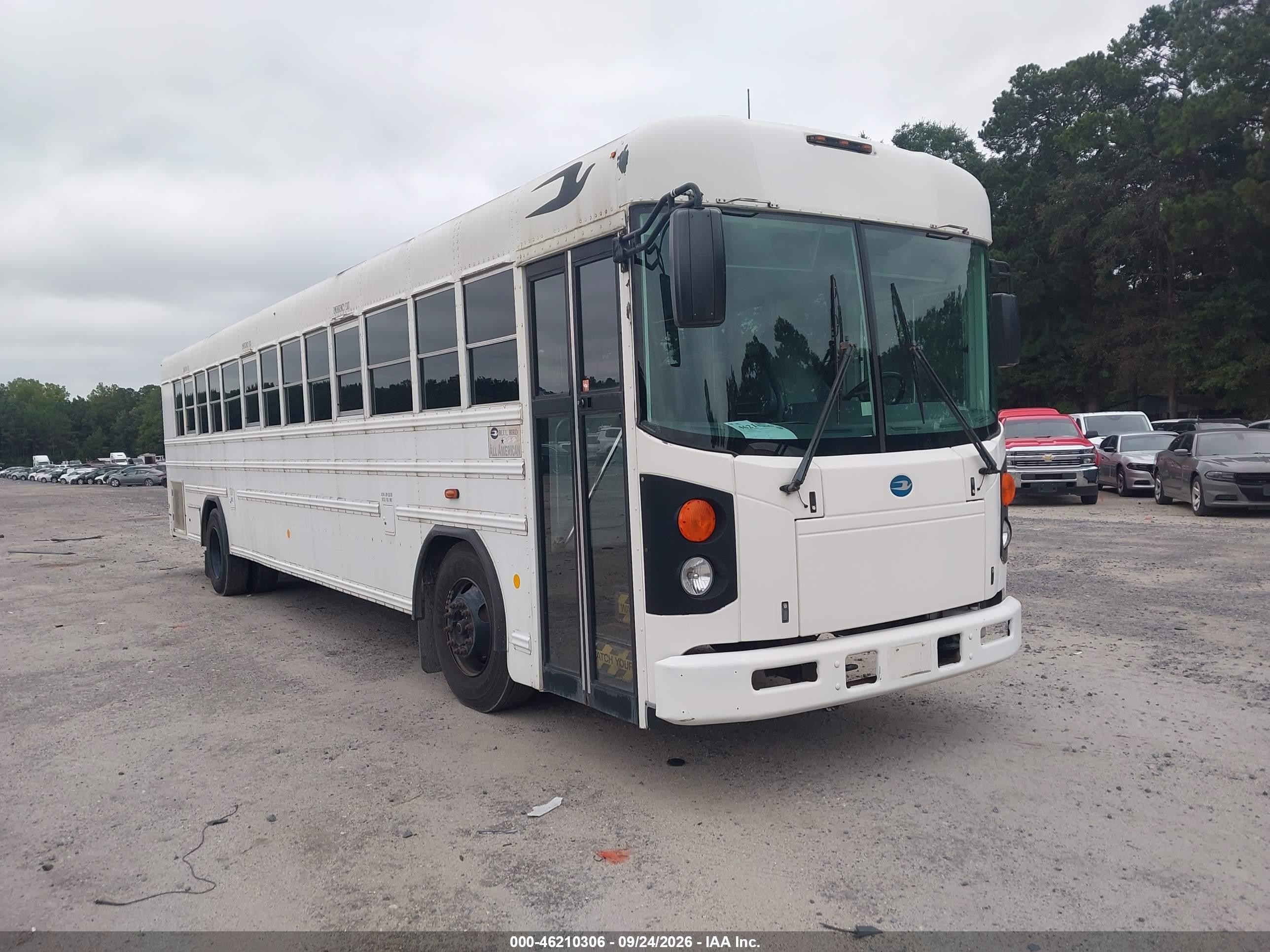 2013 Blue Bird School Bus / Transit Bus VIN 1BABNBPA9DF295892 — IAAI salvage auction photo