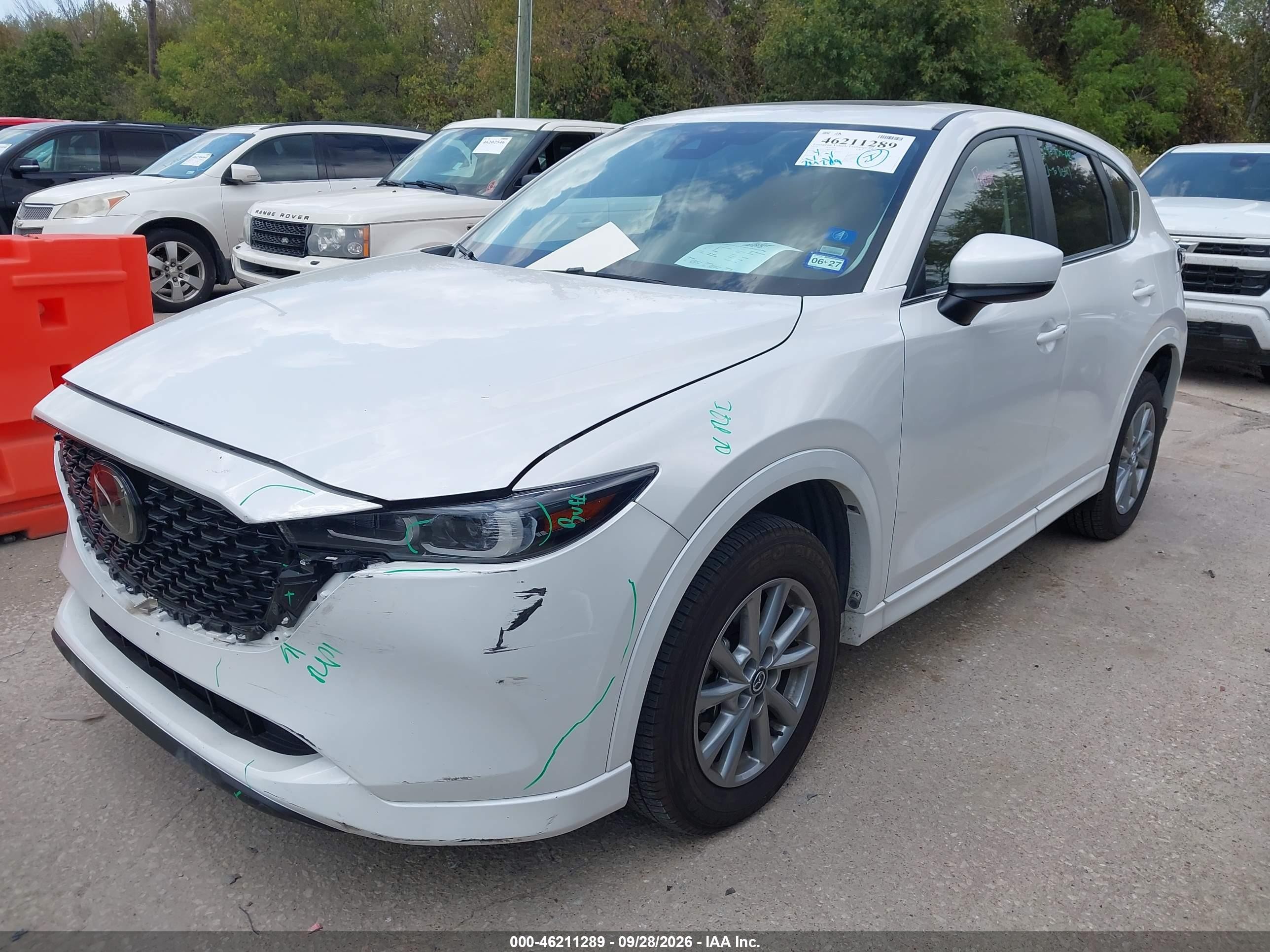 2025 Mazda CX-5 VIN JM3KFBCL4S0701059 IAAI salvage auction — Front End, Enterprise Vehicles Clear Only (Texas), sold $20,000 on 2026-10-02 (photo 2)