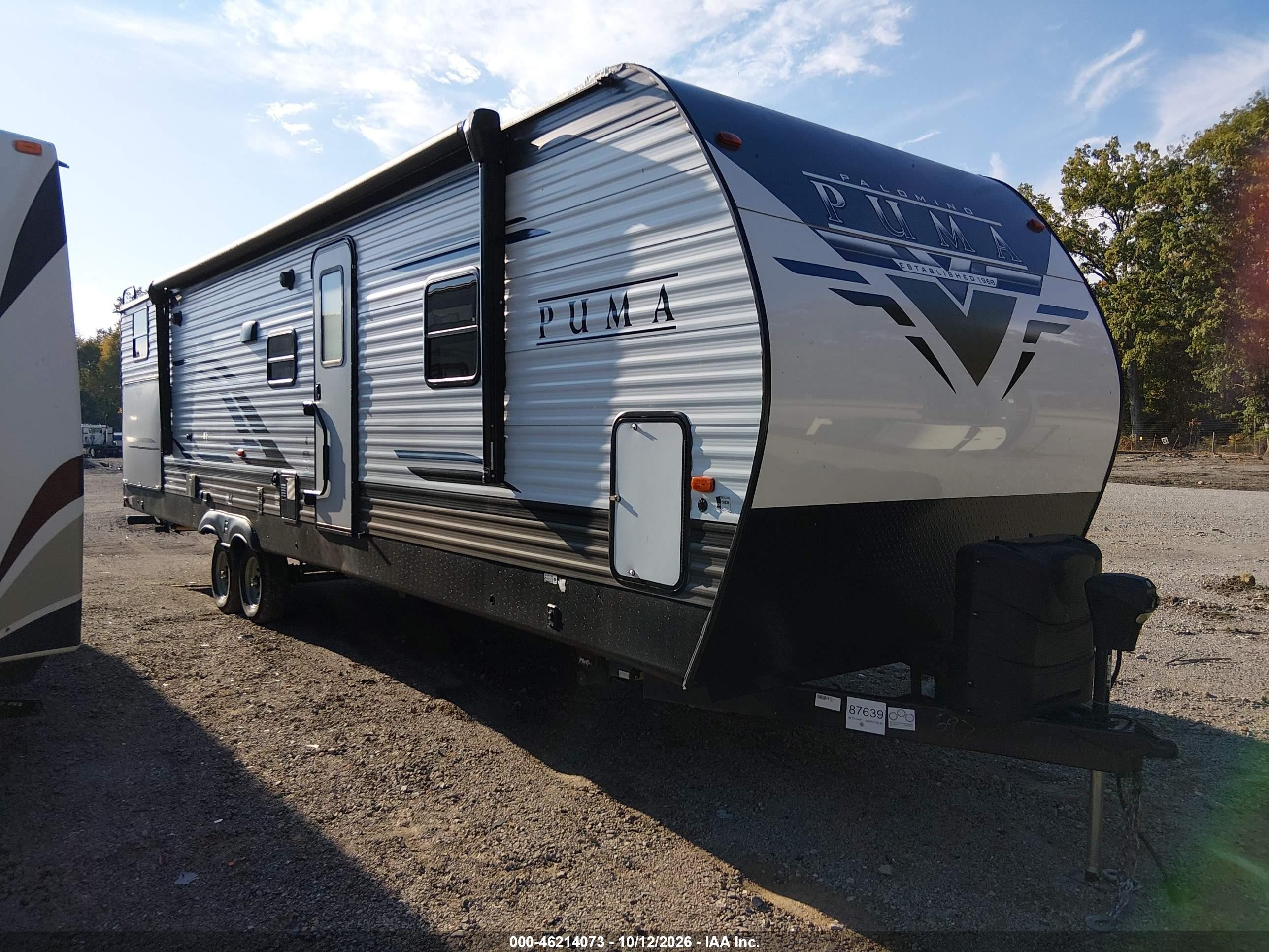 2021 Forest River Palomino VIN 4X4TPUH24MP087639 — IAAI salvage auction photo