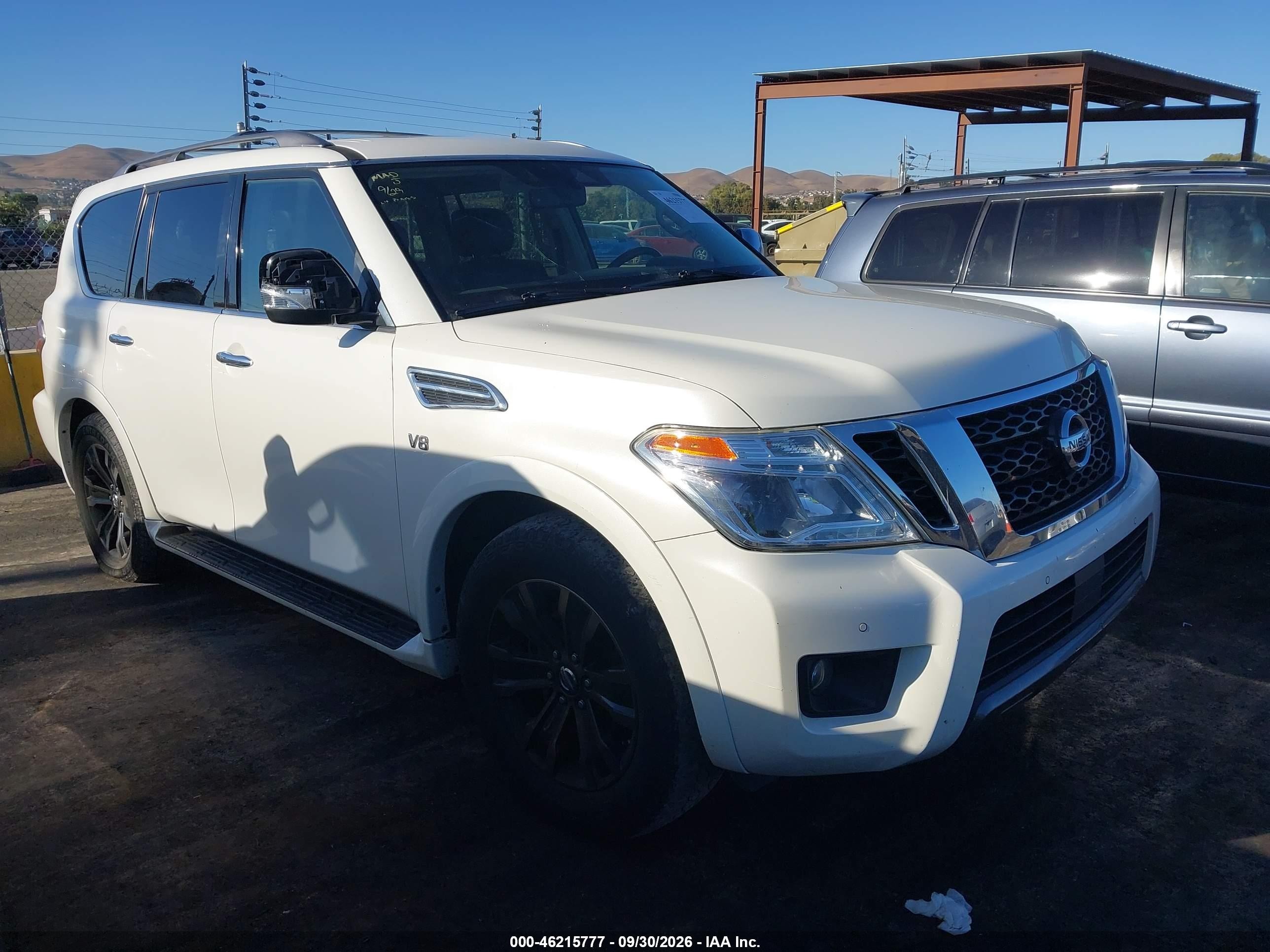 2019 Nissan Armada VIN JN8AY2NC6K9581082 — IAAI salvage auction photo
