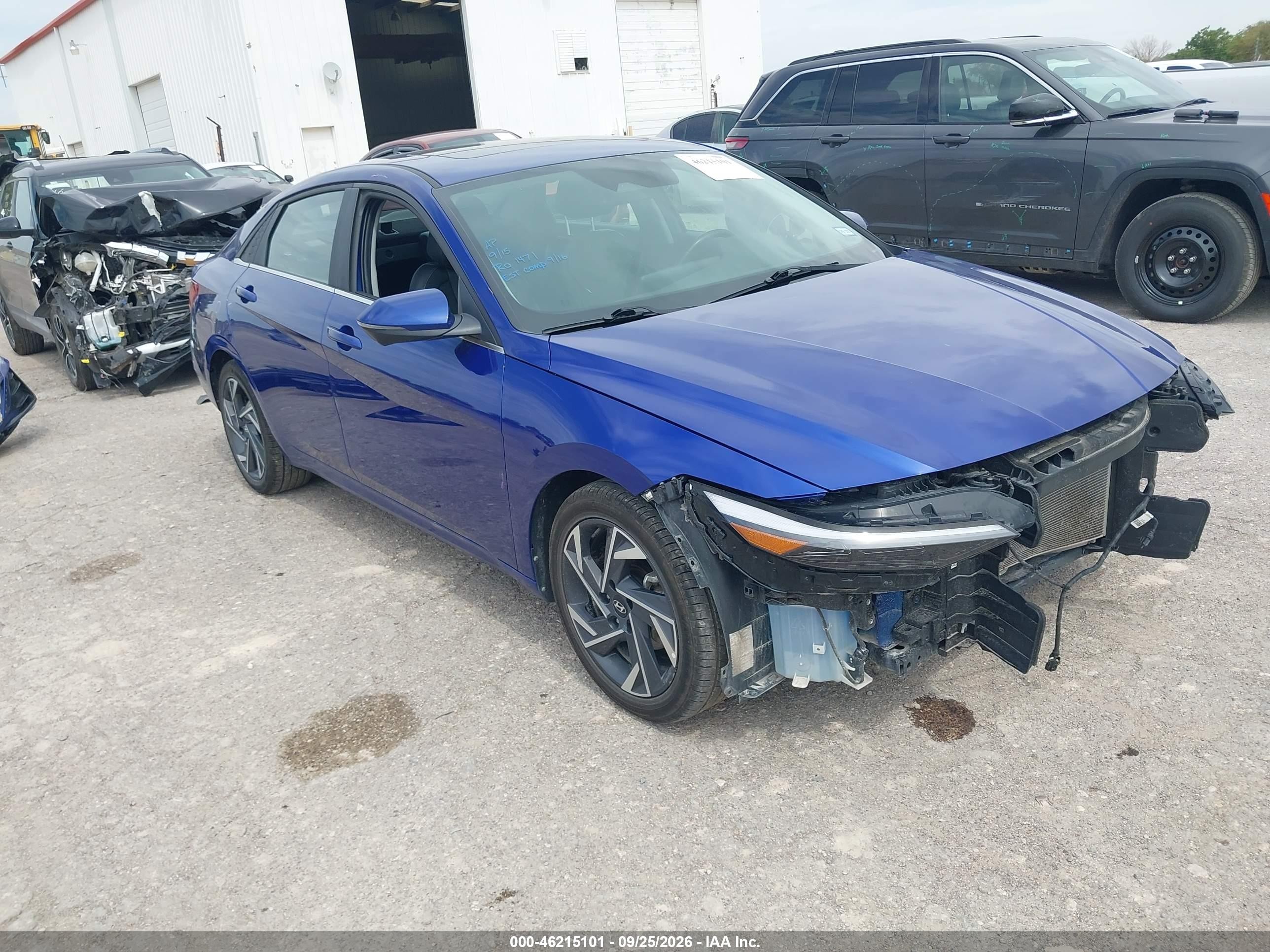 2024 Hyundai Elantra VIN KMHLP4DG7RU777039 — IAAI salvage auction photo