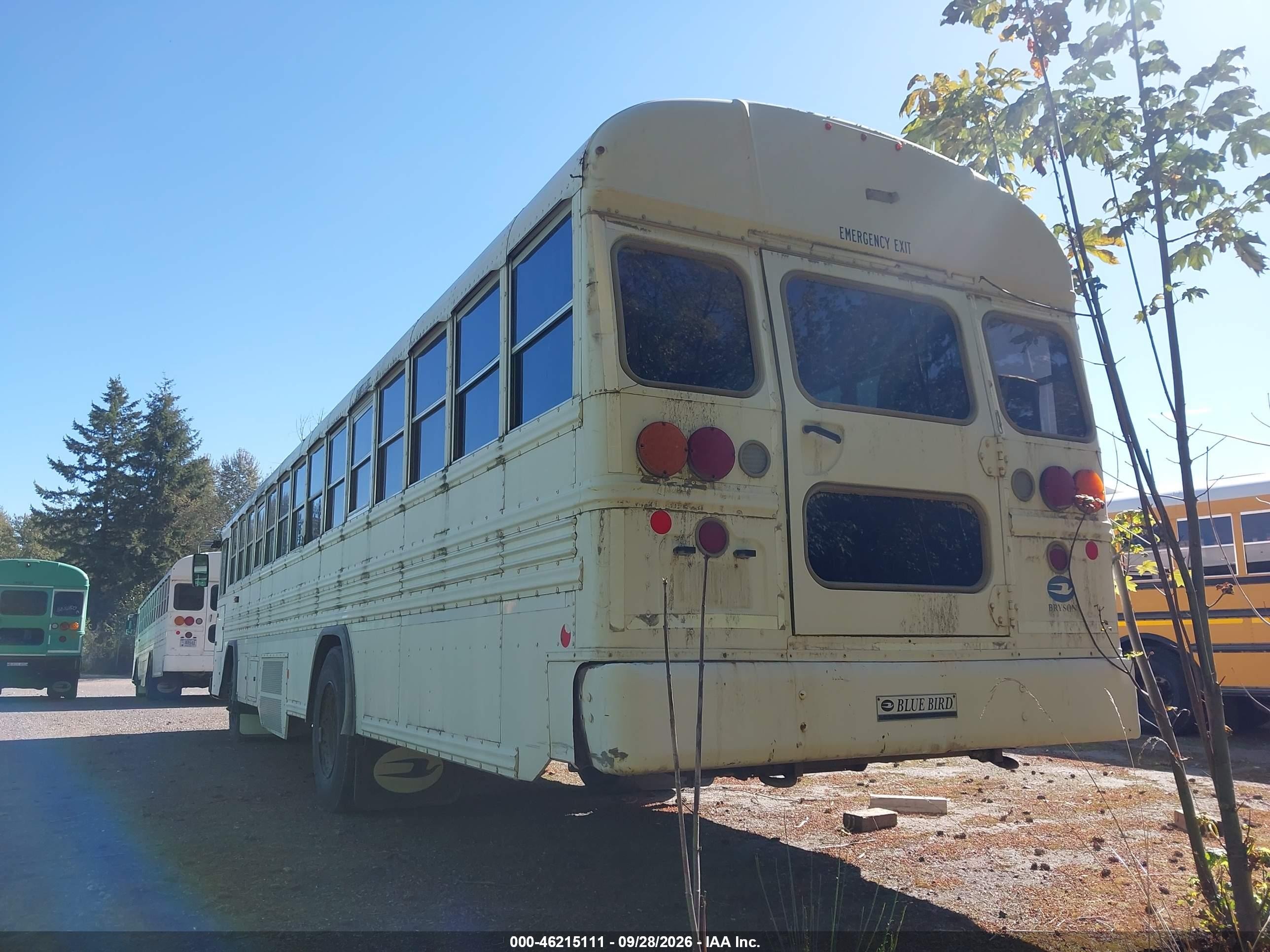 2016 Blue Bird School Bus / Transit Bus VIN 1BABLCPA8GF320250 IAAI salvage auction — Normal Wear, Sf97 (Washington), sold $15,100 on 2026-10-08 (photo 3)
