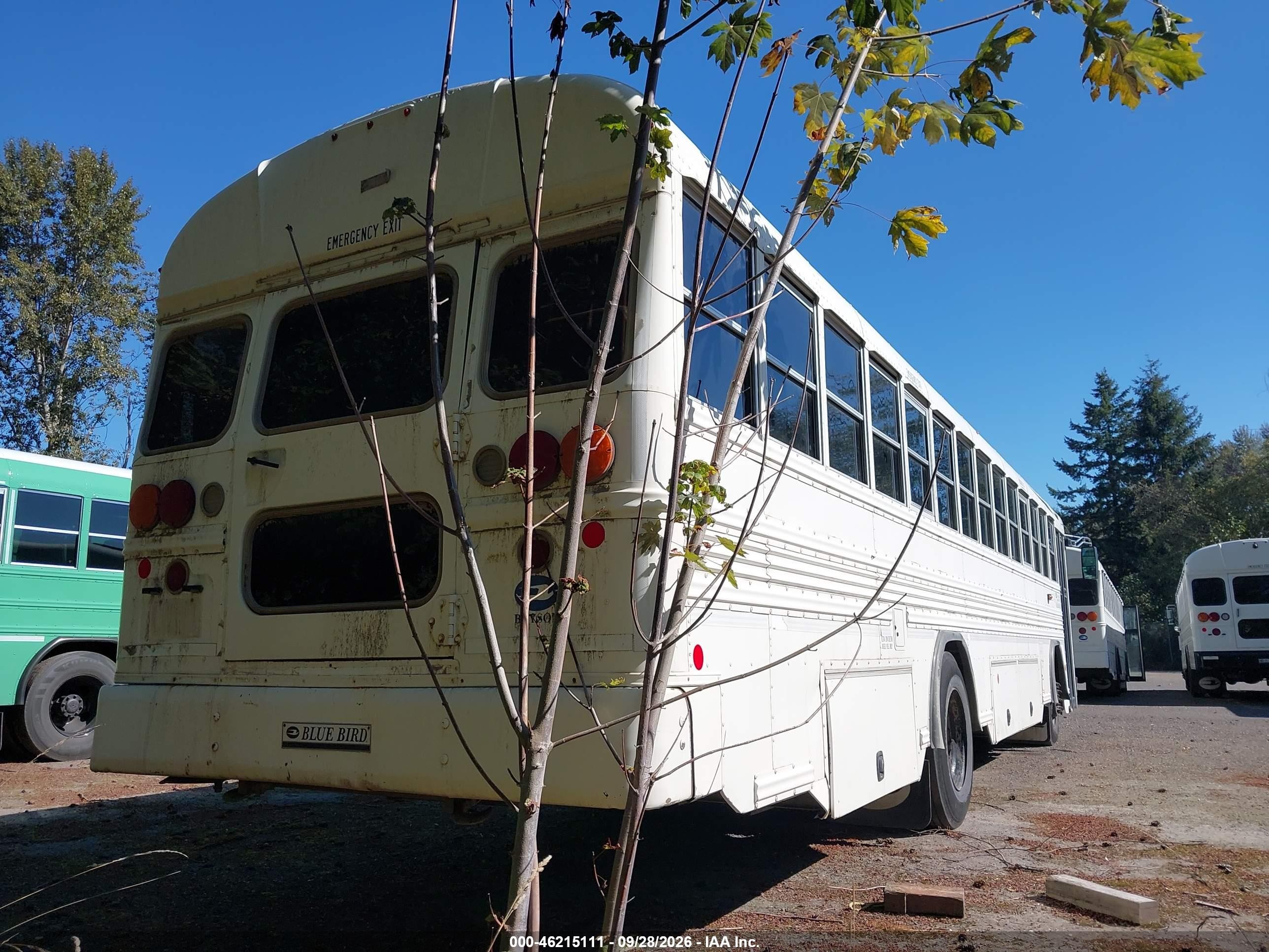 2016 Blue Bird School Bus / Transit Bus VIN 1BABLCPA8GF320250 IAAI salvage auction — Normal Wear, Sf97 (Washington), sold $15,100 on 2026-10-08 (photo 4)