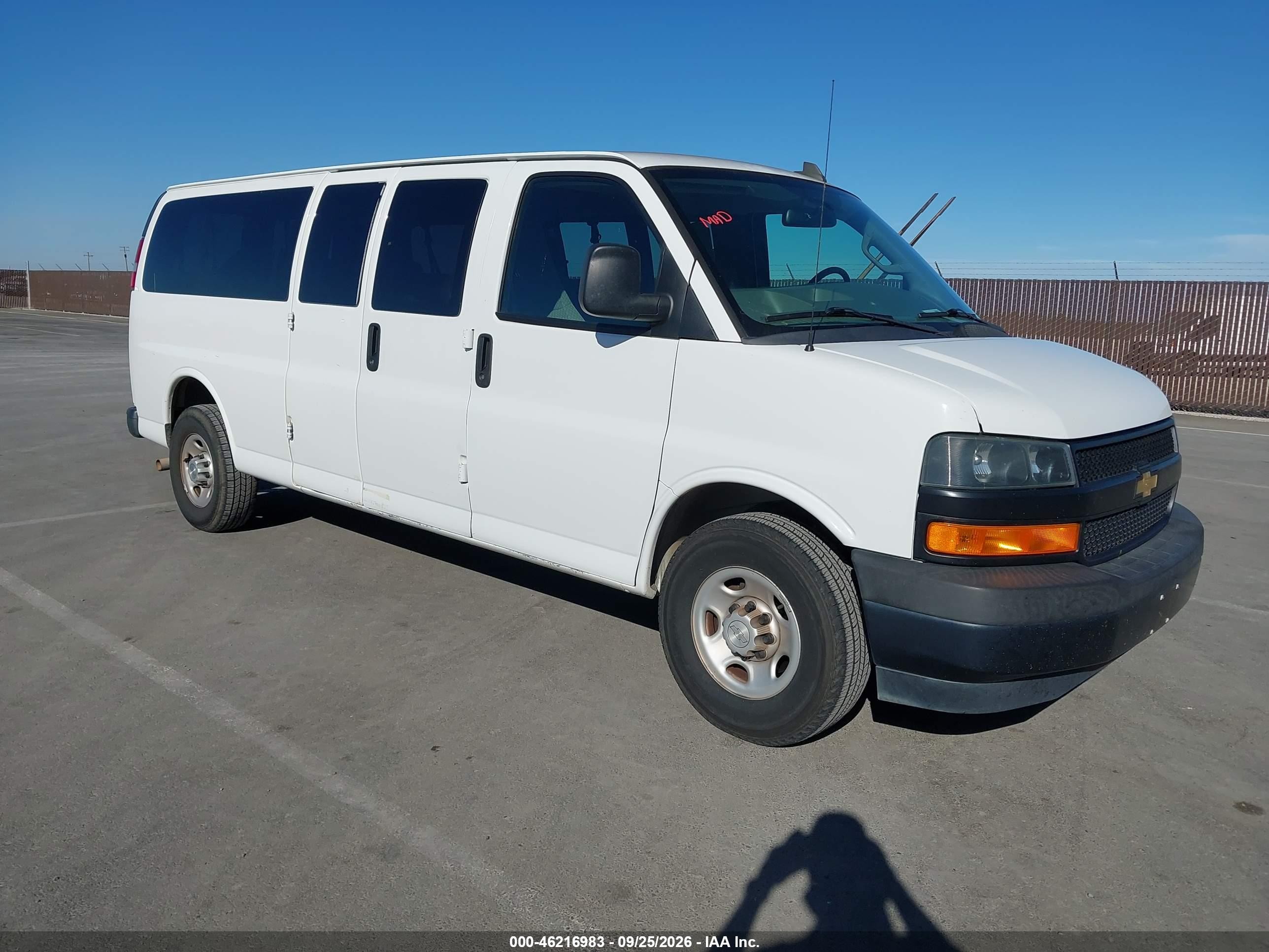 2019 Chevrolet Express 3500 VIN 1GAZGNFG4K1330721 IAAI salvage auction — Normal Wear, SF97 (California), sold $14,750 on 2026-10-08 (photo 1)