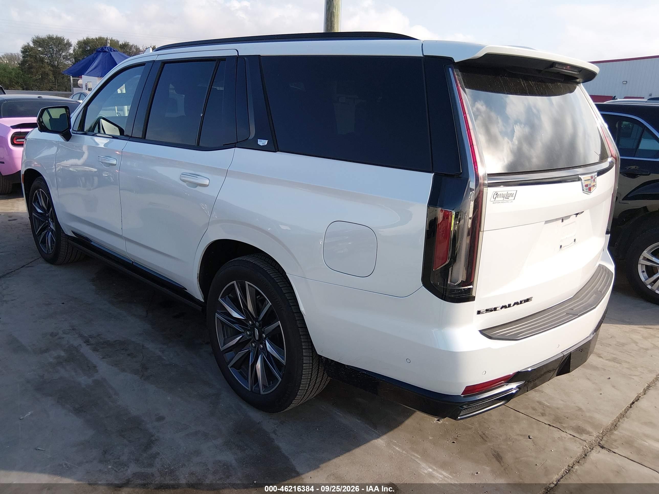 2023 Cadillac Escalade VIN 1GYS3GKL3PR121637 IAAI salvage auction — Rear End, Original (Texas), sold $43,050 on 2026-09-29 (photo 3)