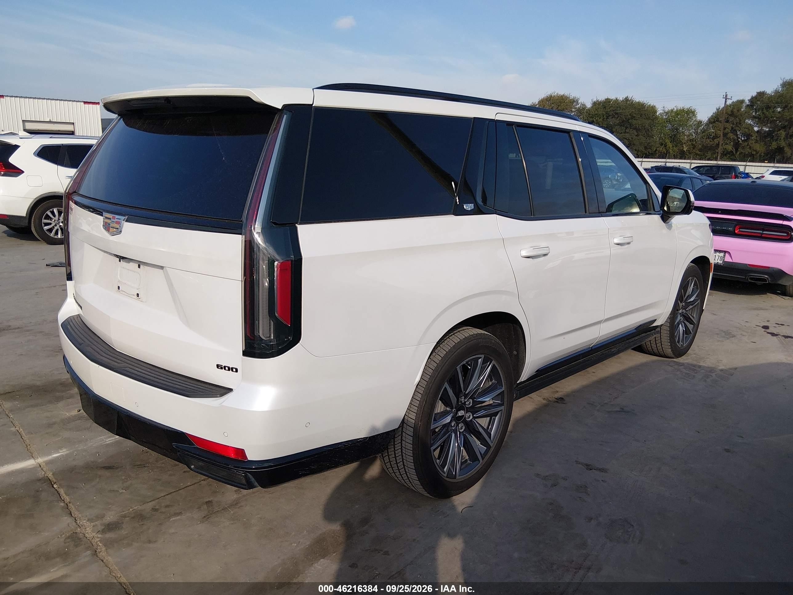 2023 Cadillac Escalade VIN 1GYS3GKL3PR121637 IAAI salvage auction — Rear End, Original (Texas), sold $43,050 on 2026-09-29 (photo 4)