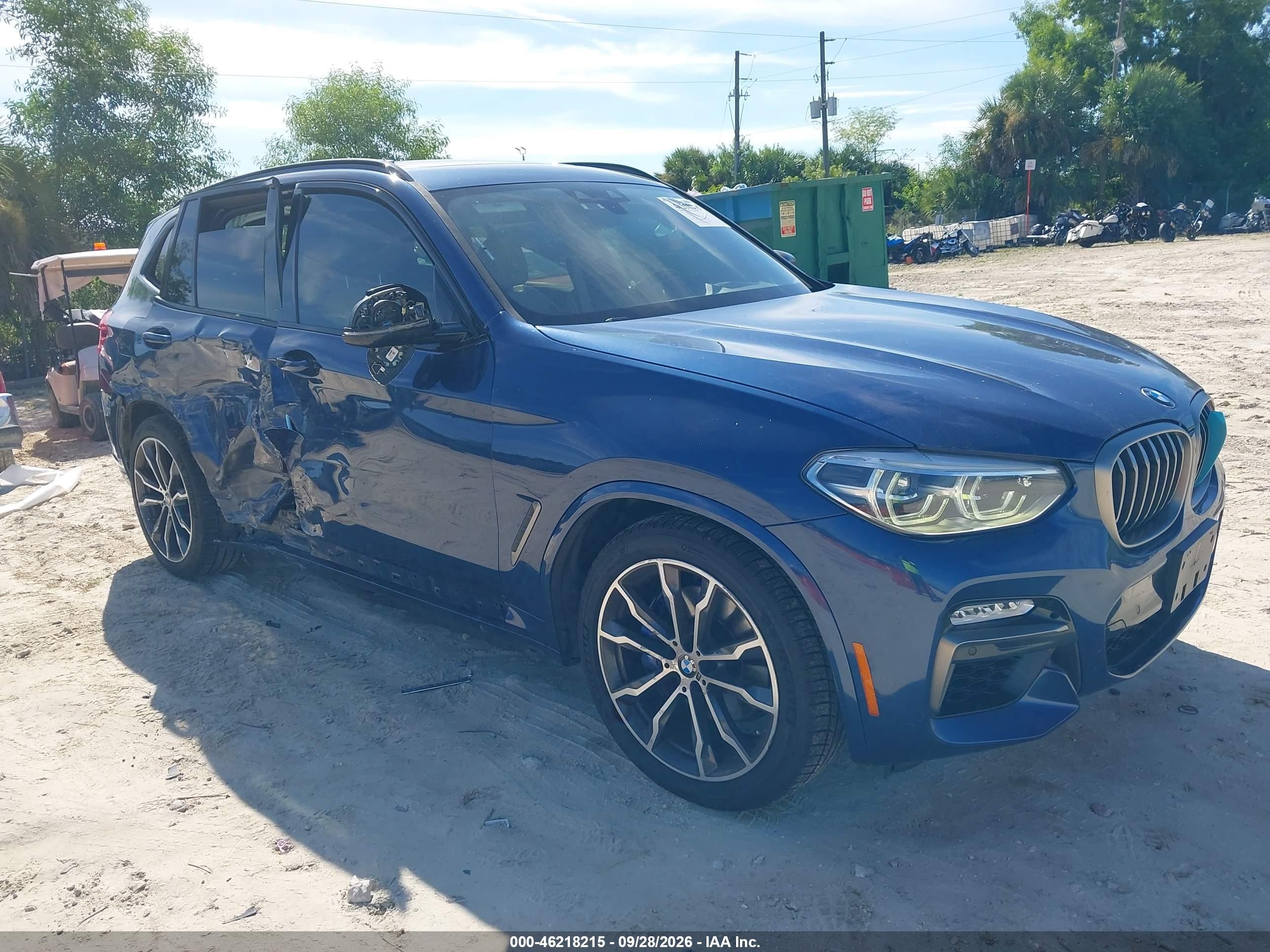 2019 BMW X3 VIN 5UXTS3C55K0Z09501 — IAAI salvage auction photo