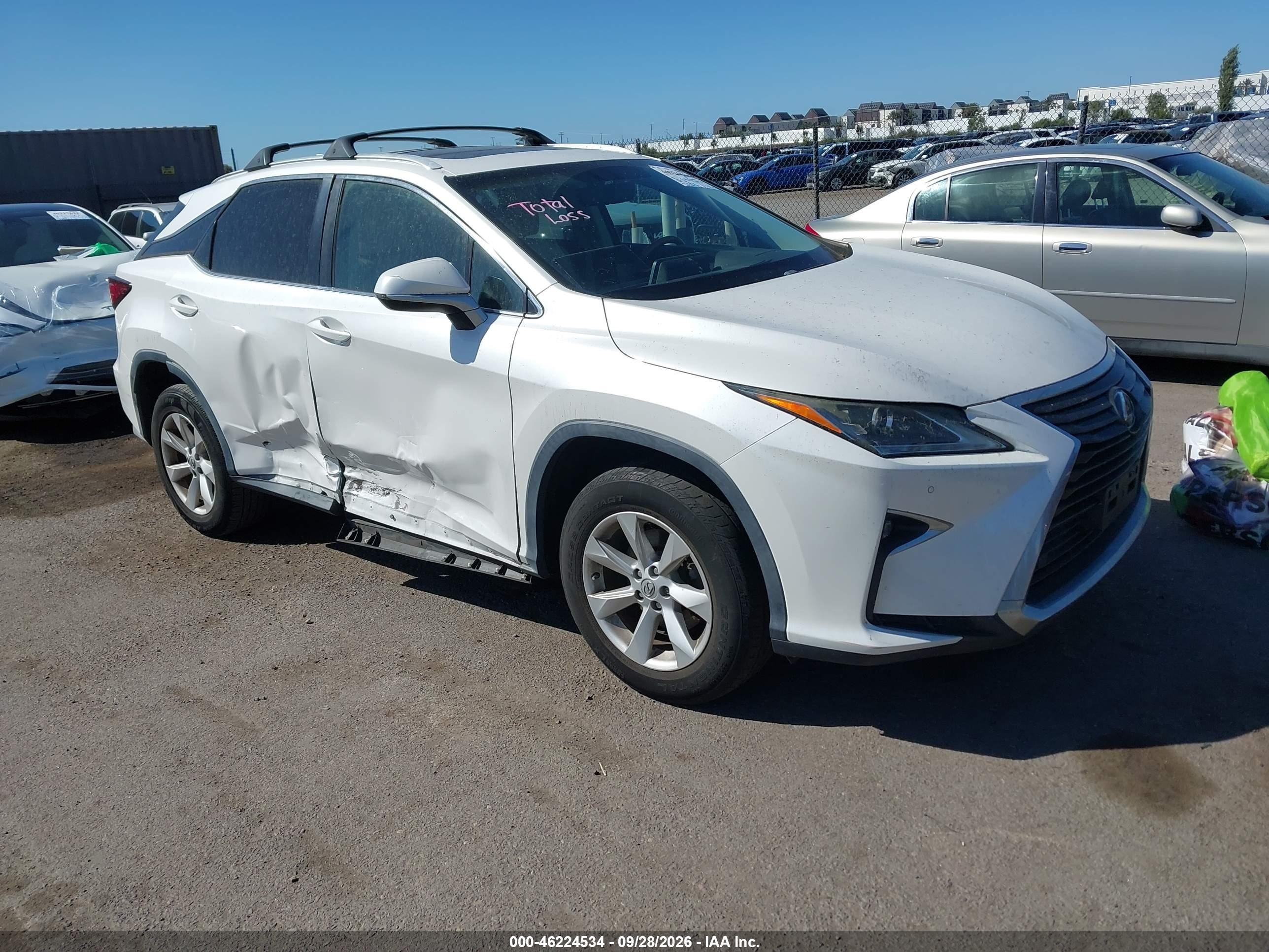 2016 Lexus RX 350 VIN 2T2ZZMCA8GC011722 — IAAI salvage auction photo