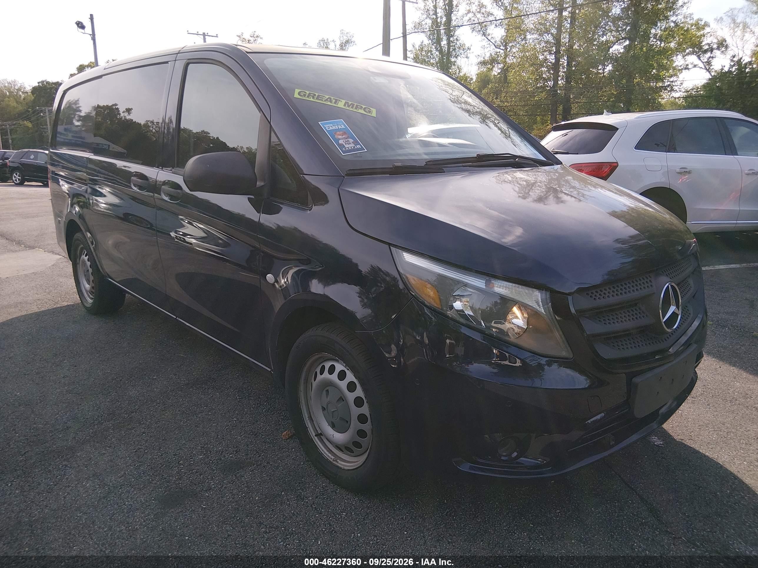2016 Mercedes-Benz Metris VIN WD3PG2EA7G3145563 — IAAI salvage auction photo