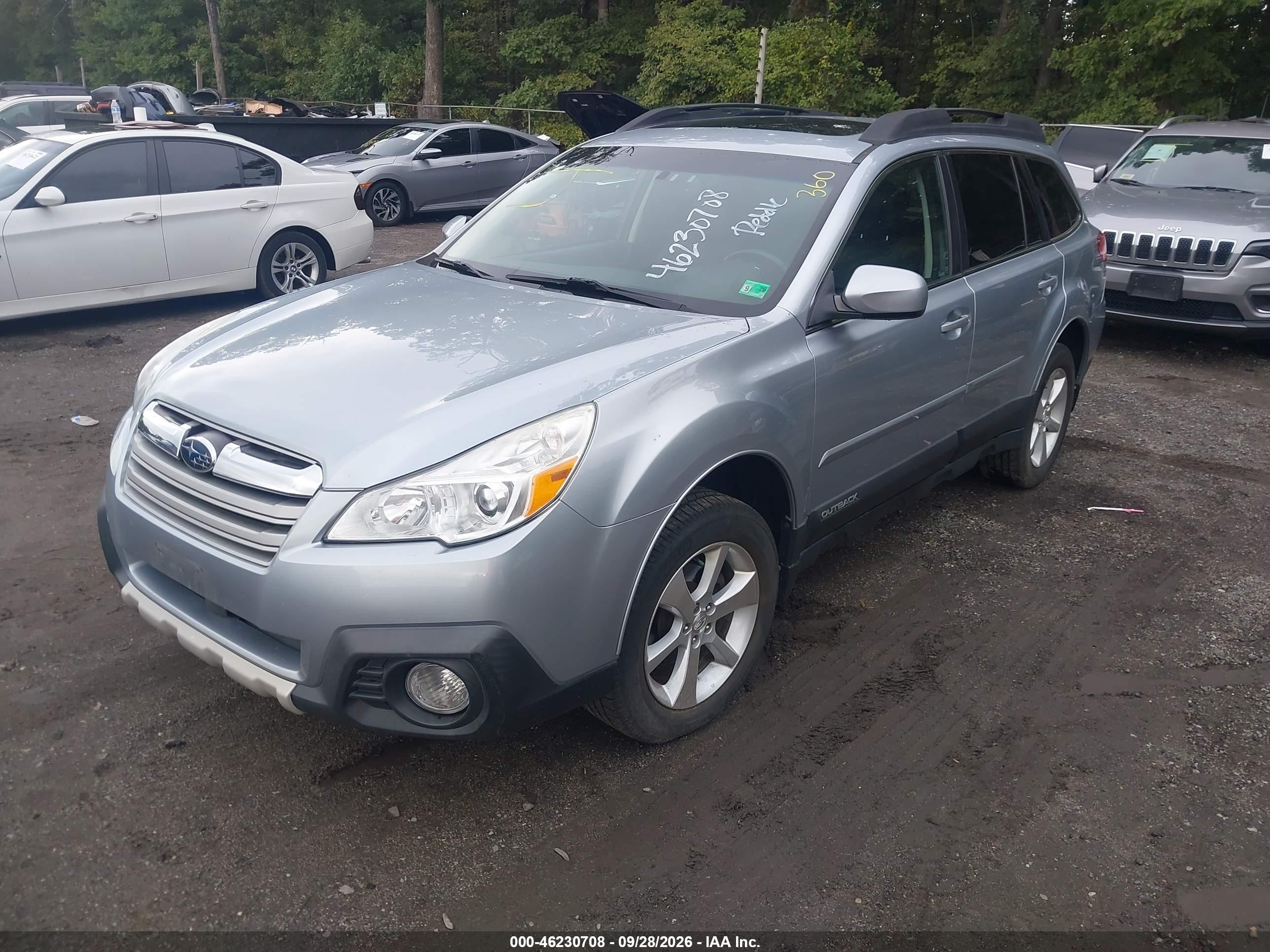 2014 Subaru Outback VIN 4S4BRBLC6E3213410 IAAI salvage auction — Normal Wear, Clear (Virginia), sold $1,525 on 2026-10-09 (photo 2)