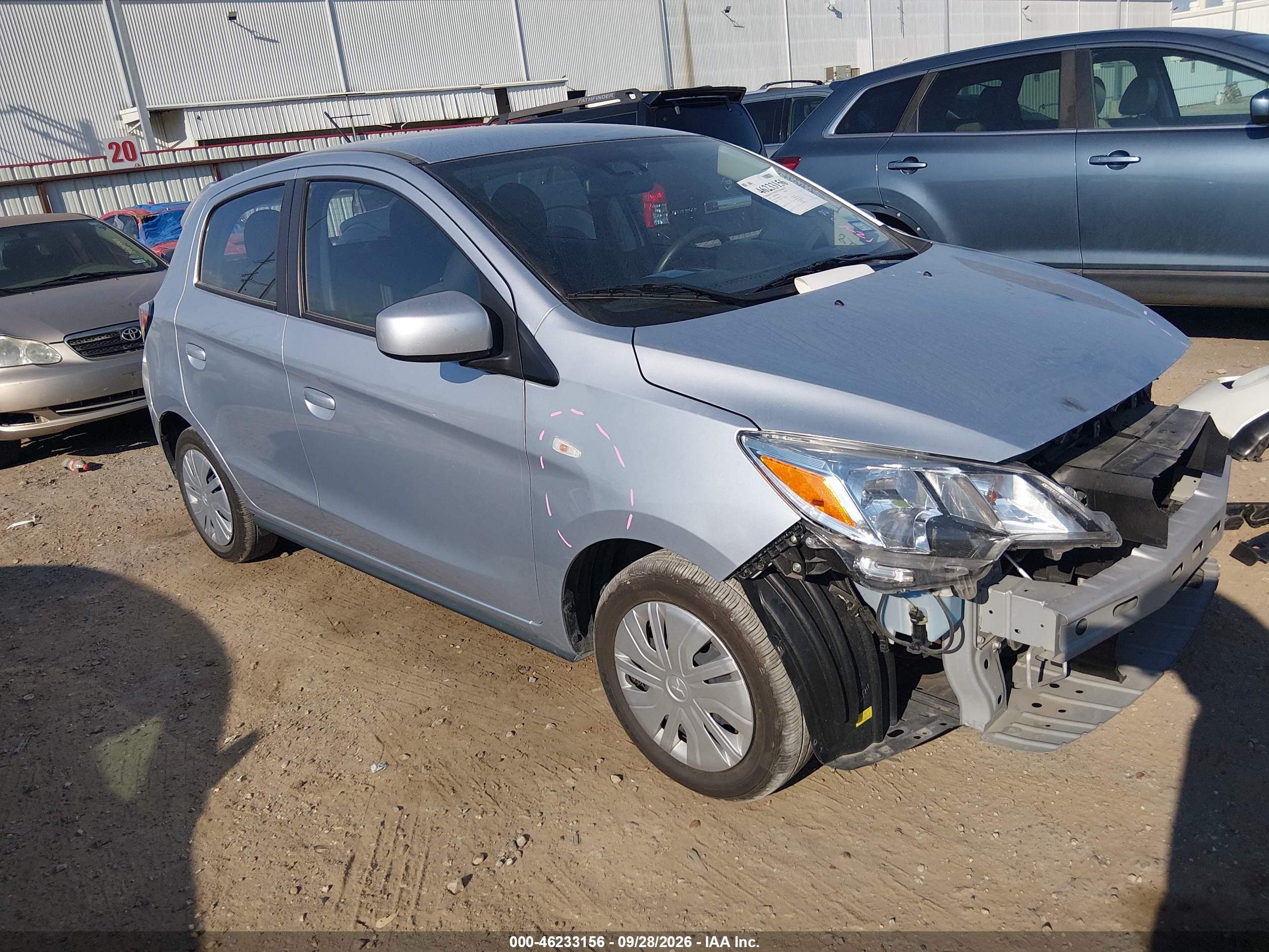 2024 Mitsubishi Mirage VIN ML32AUHJ3RH032131 — IAAI salvage auction photo