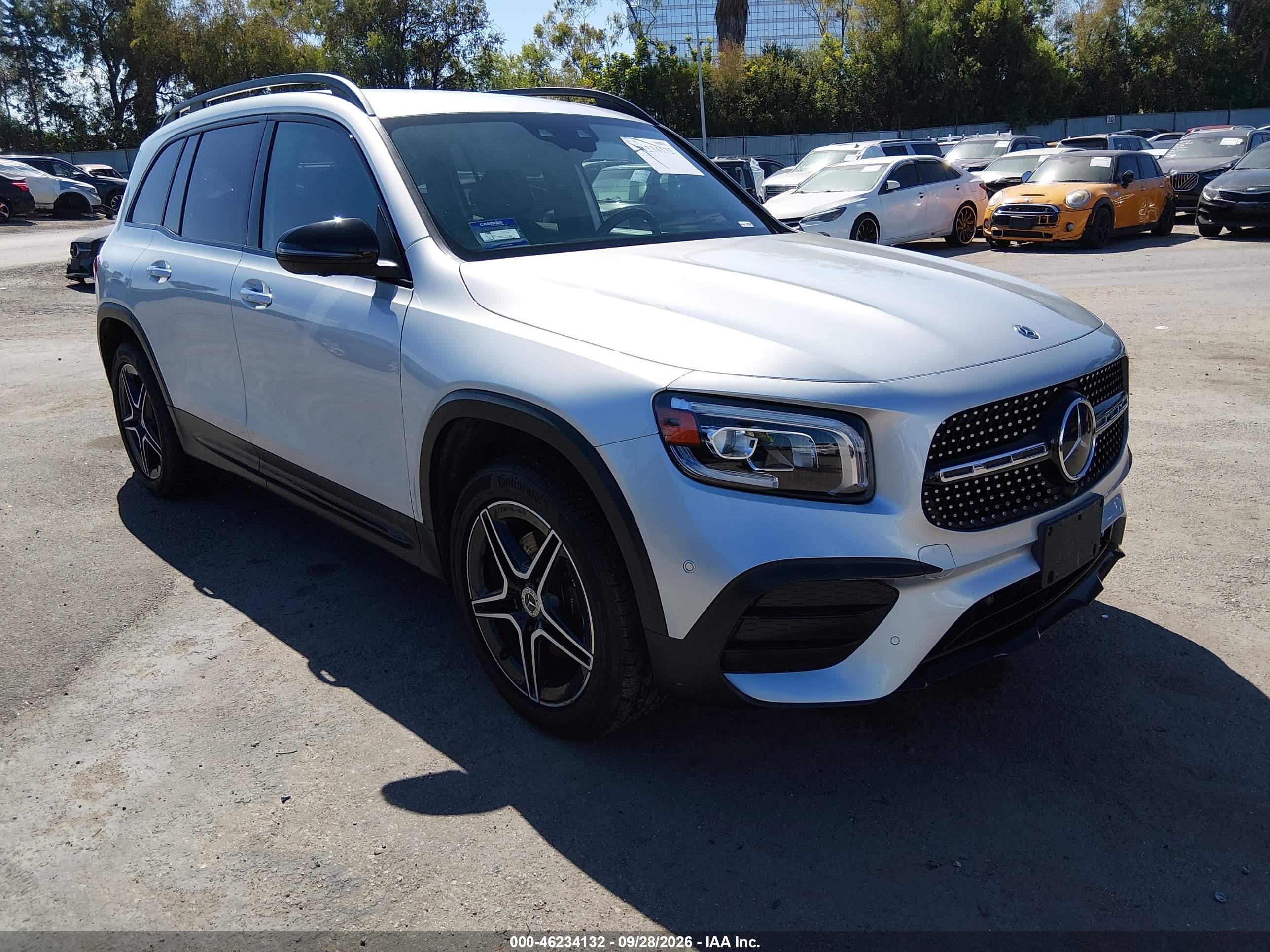 2020 Mercedes-Benz GLB-Class VIN W1N4M4HB9LW069833 — IAAI salvage auction photo