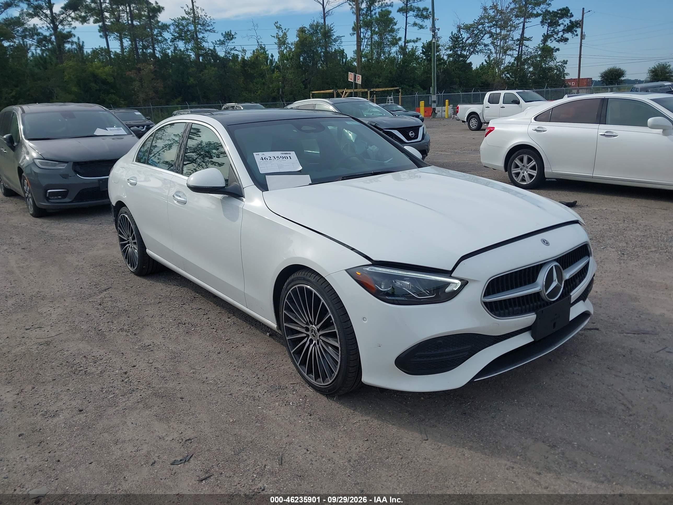 2026 Mercedes-Benz C-Class VIN W1KAF4GBXTR329649 — IAAI salvage auction photo