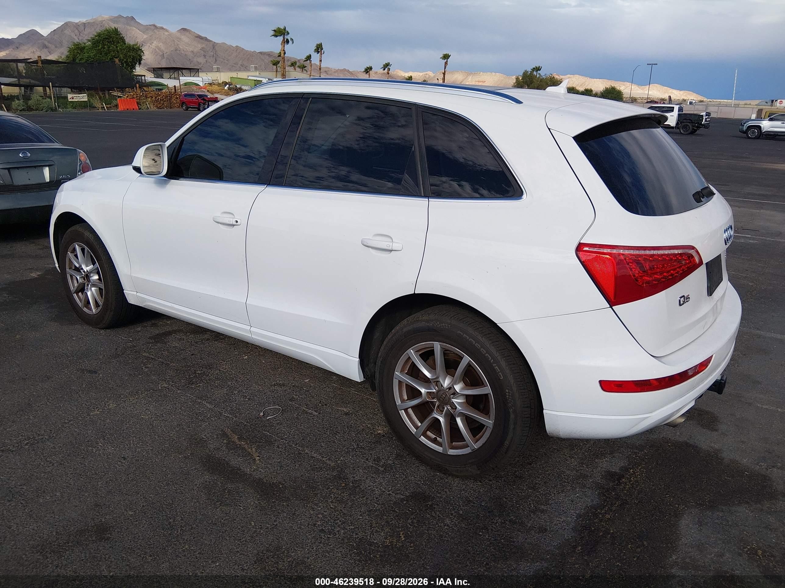 2012 Audi Q5 VIN WA1CFAFP4CA101282 IAAI salvage auction — Normal Wear, Clear (Nevada), sold $1,175 on 2026-10-04 (photo 3)