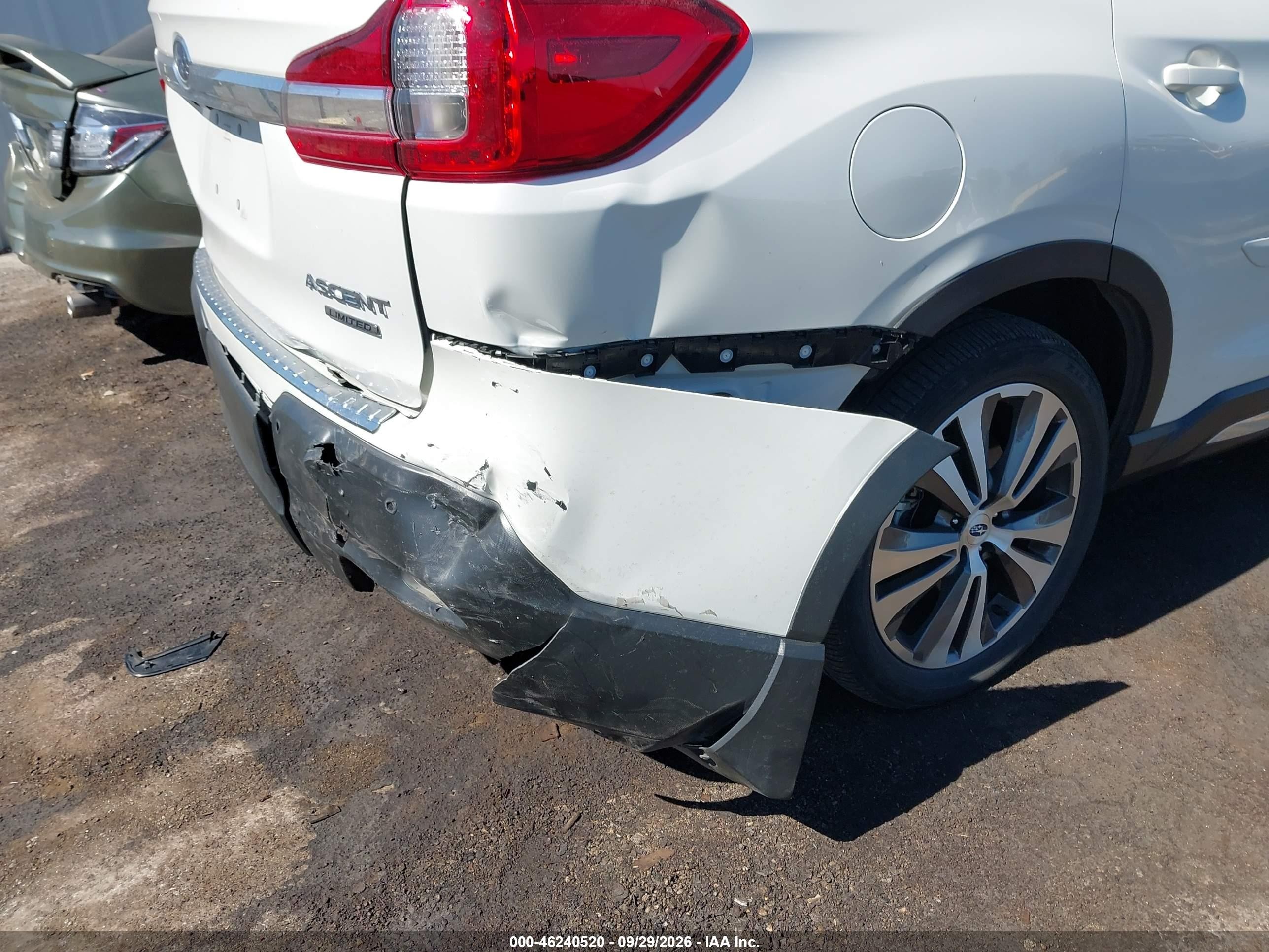 2021 Subaru Ascent VIN 4S4WMALD7M3455012 IAAI salvage auction — Rear End, Salvage (California), sold $9,000 on 2026-10-03 (photo 6)
