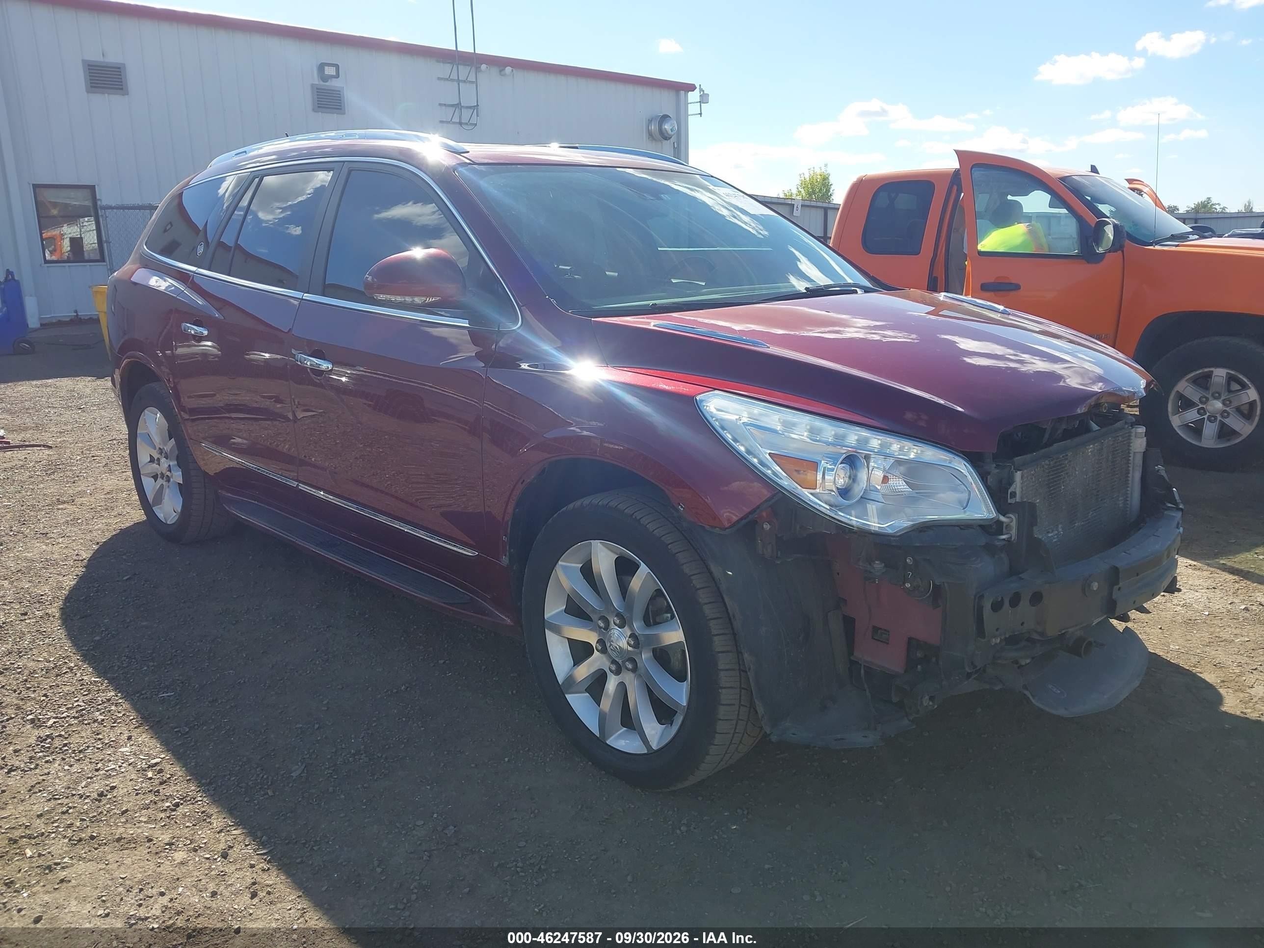 2017 Buick Enclave VIN 5GAKVCKD8HJ323960 IAAI salvage auction — Front End, Bill Of Sale (Washington), sold $1,150 on 2026-10-07 (photo 1)