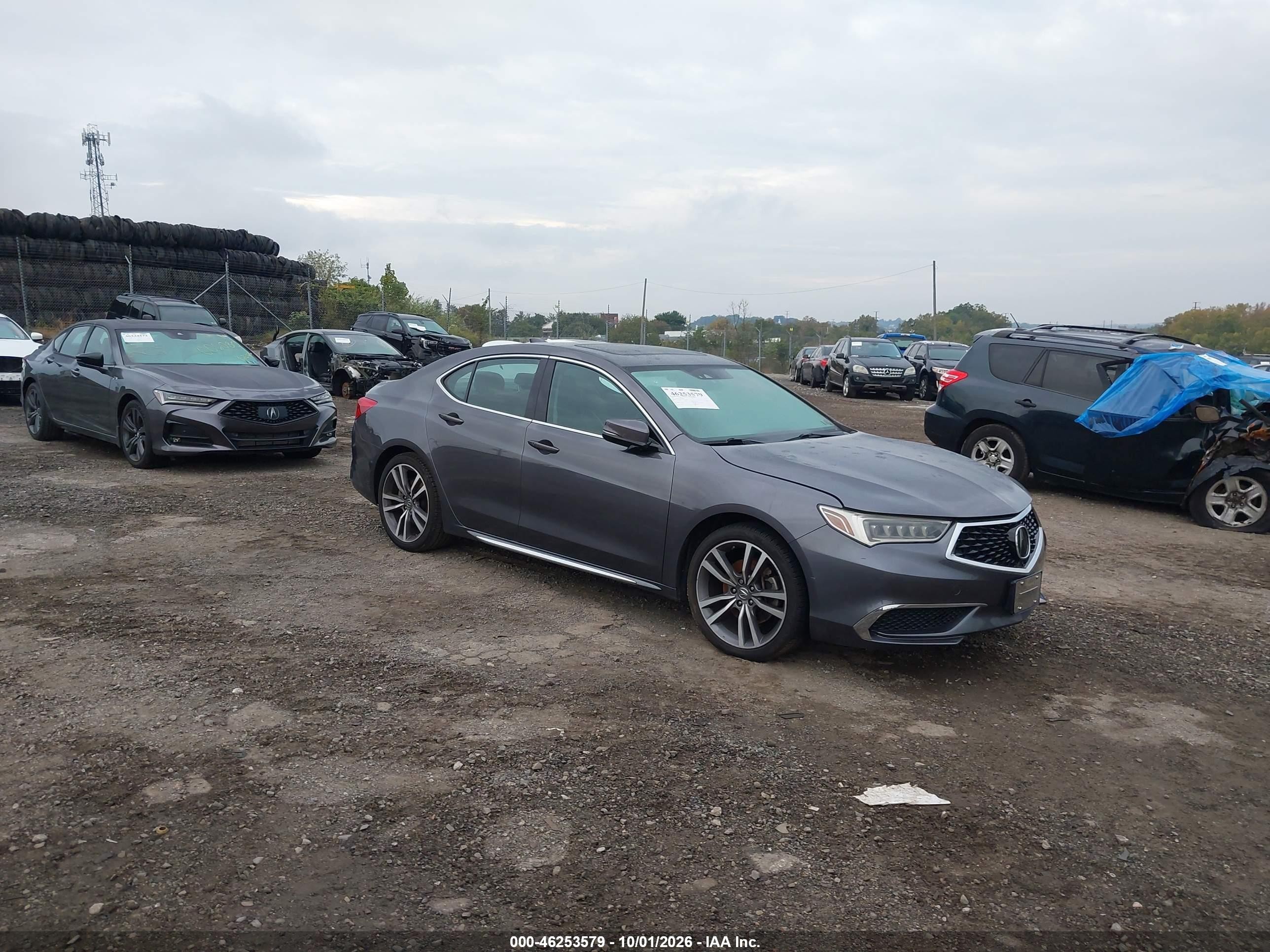 2020 Acura Tlx VIN 19UUB2F45LA005518 IAAI salvage auction — Theft, Salvage (Pennsylvania), sold $9,000 on 2026-10-08 (photo 1)
