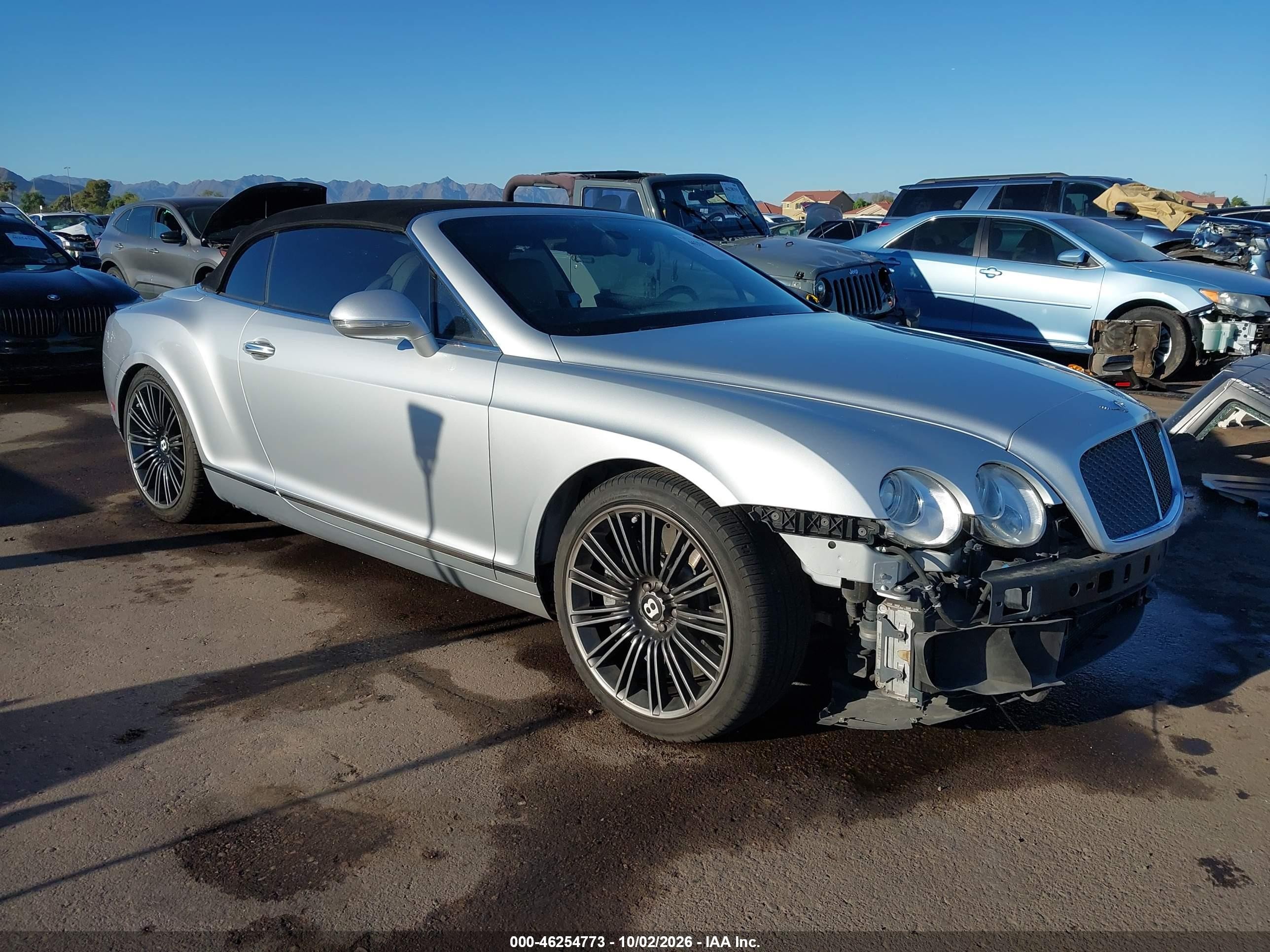 2010 Bentley Continental VIN SCBDP3ZA1AC065601 — IAAI salvage auction photo