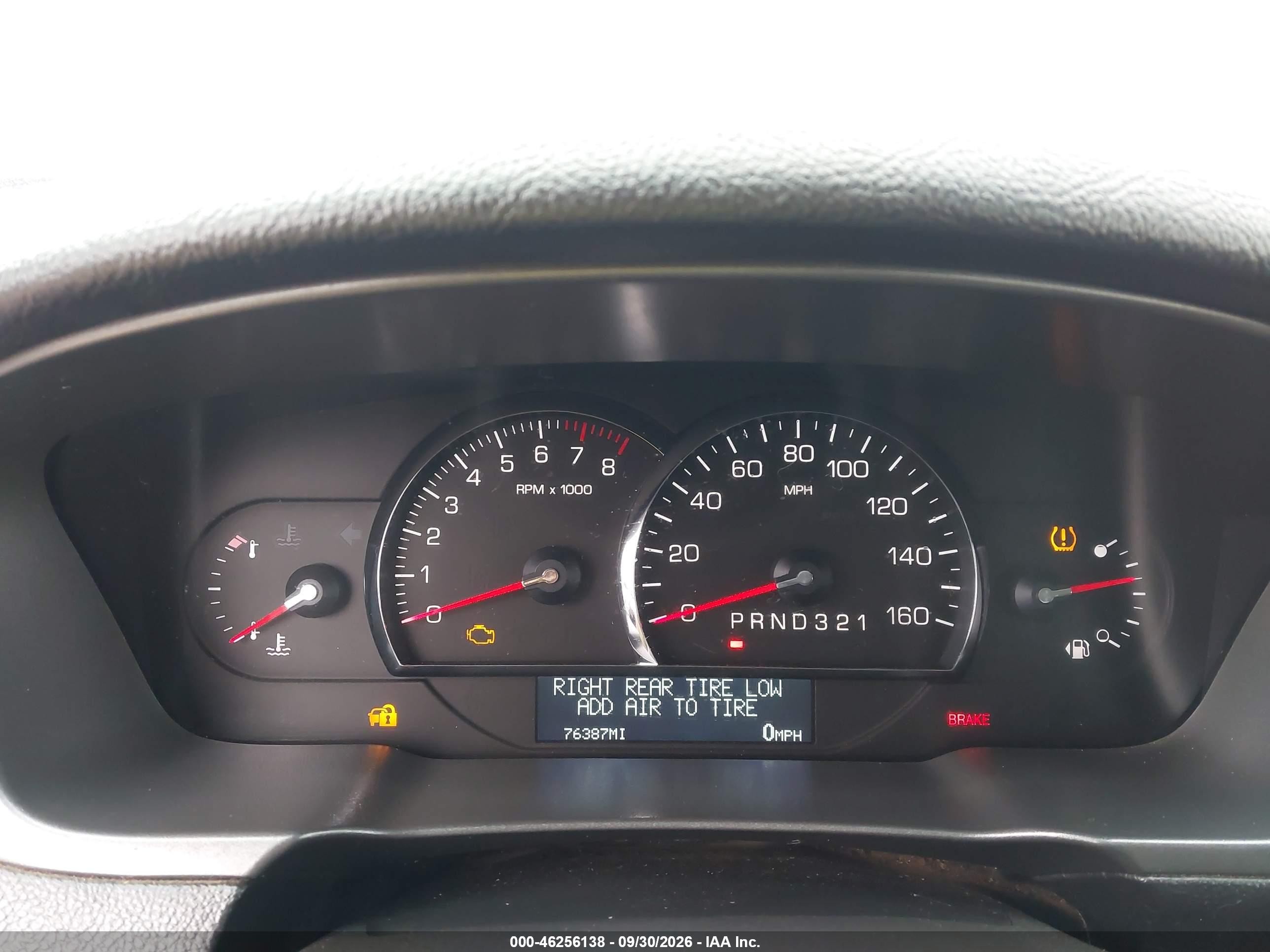 2011 Cadillac DTS VIN 1G6KD5E62BU103295 IAAI salvage auction — Unknown, Clear (North Carolina), sold $2,200 on 2026-10-19 (photo 7)