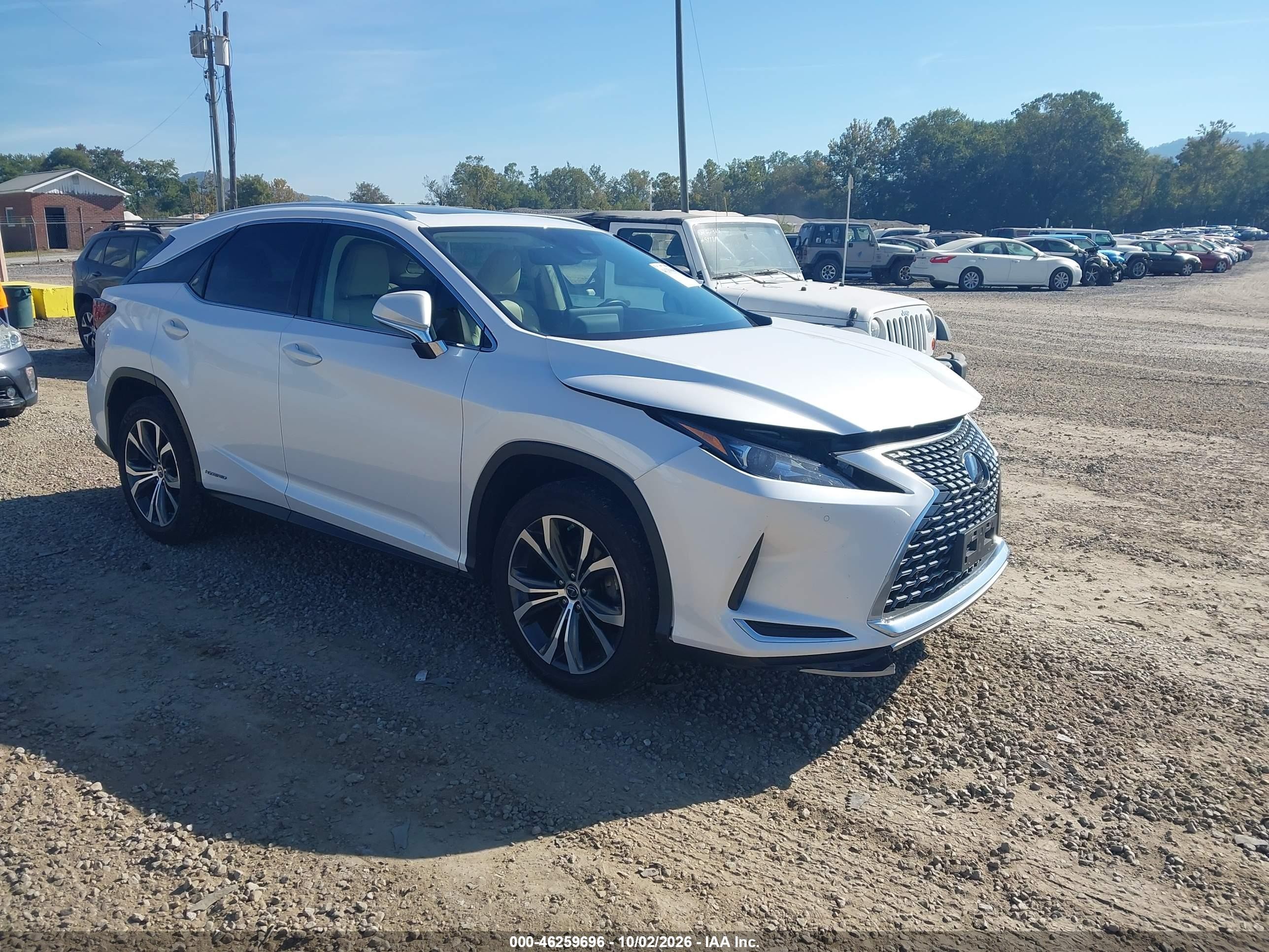 2021 Lexus RX 450h VIN 2T2HGMDA3MC060998 — IAAI salvage auction photo