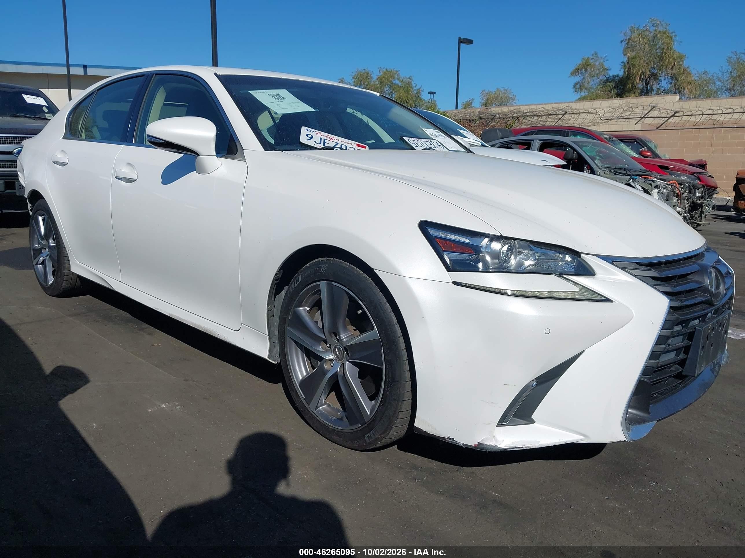 2016 Lexus GS 350 VIN JTHBZ1BL2GA003402 — IAAI salvage auction photo