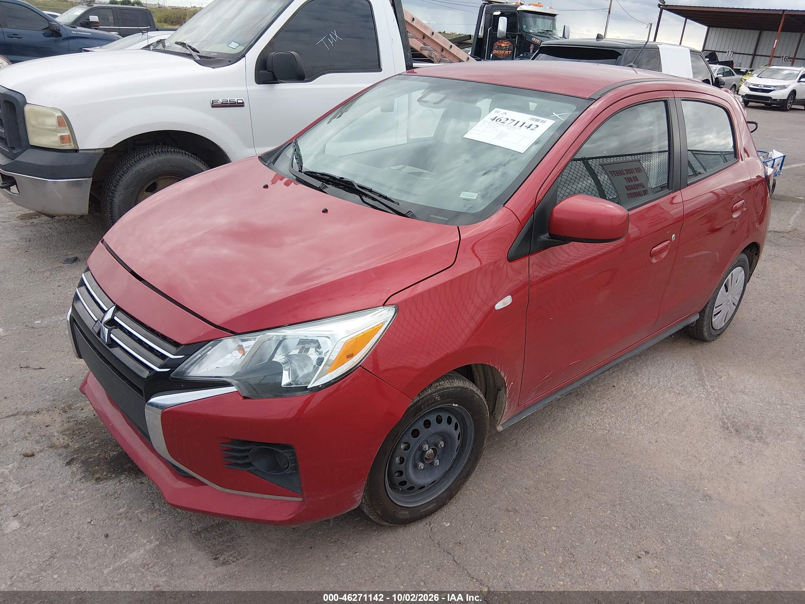 2024 Mitsubishi Mirage VIN ML32AUHJ7RH018023 IAAI salvage auction — Side, Enterprise Vehicles Clear Only (Ohio), sold $4,000 on 2026-10-15 (photo 2)