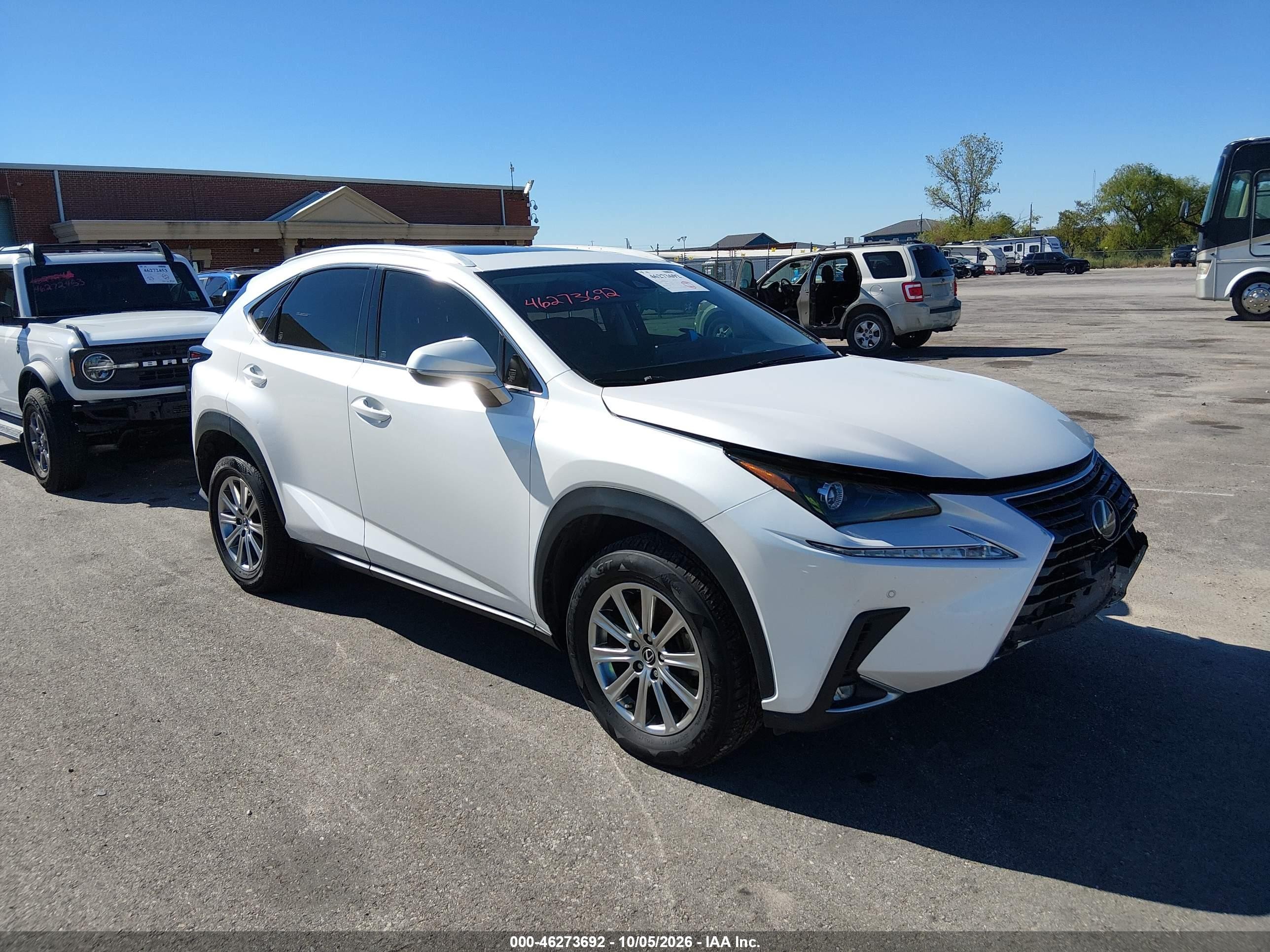 2021 Lexus NX 300 VIN JTJDARBZ5M5022158 — IAAI salvage auction photo