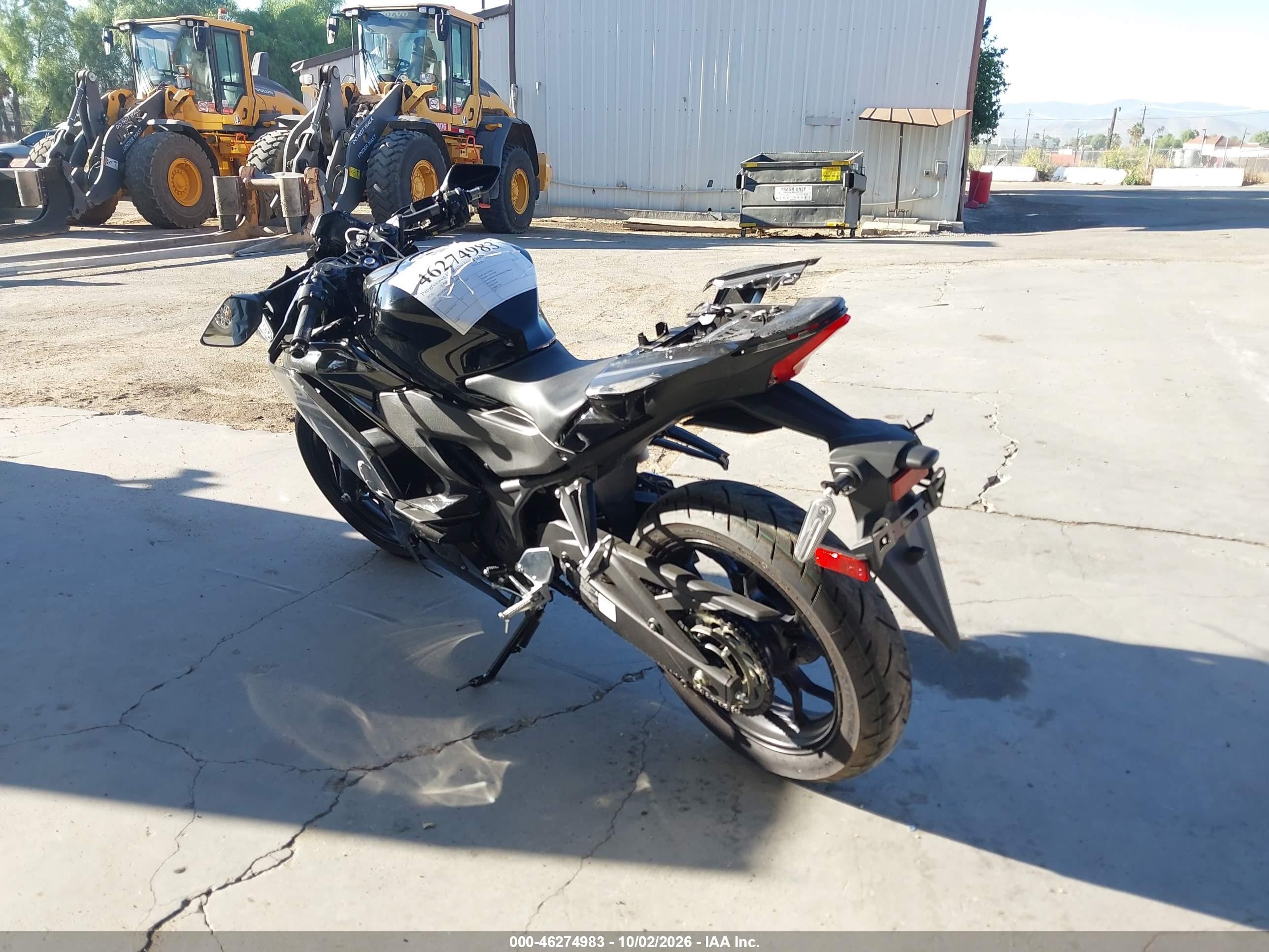 2026 Yamaha Yfz320 VIN MH3RH25Y3TK002409 IAAI salvage auction — Rollover, Salvage (California), sold $1,300 on 2026-10-26 (photo 3)