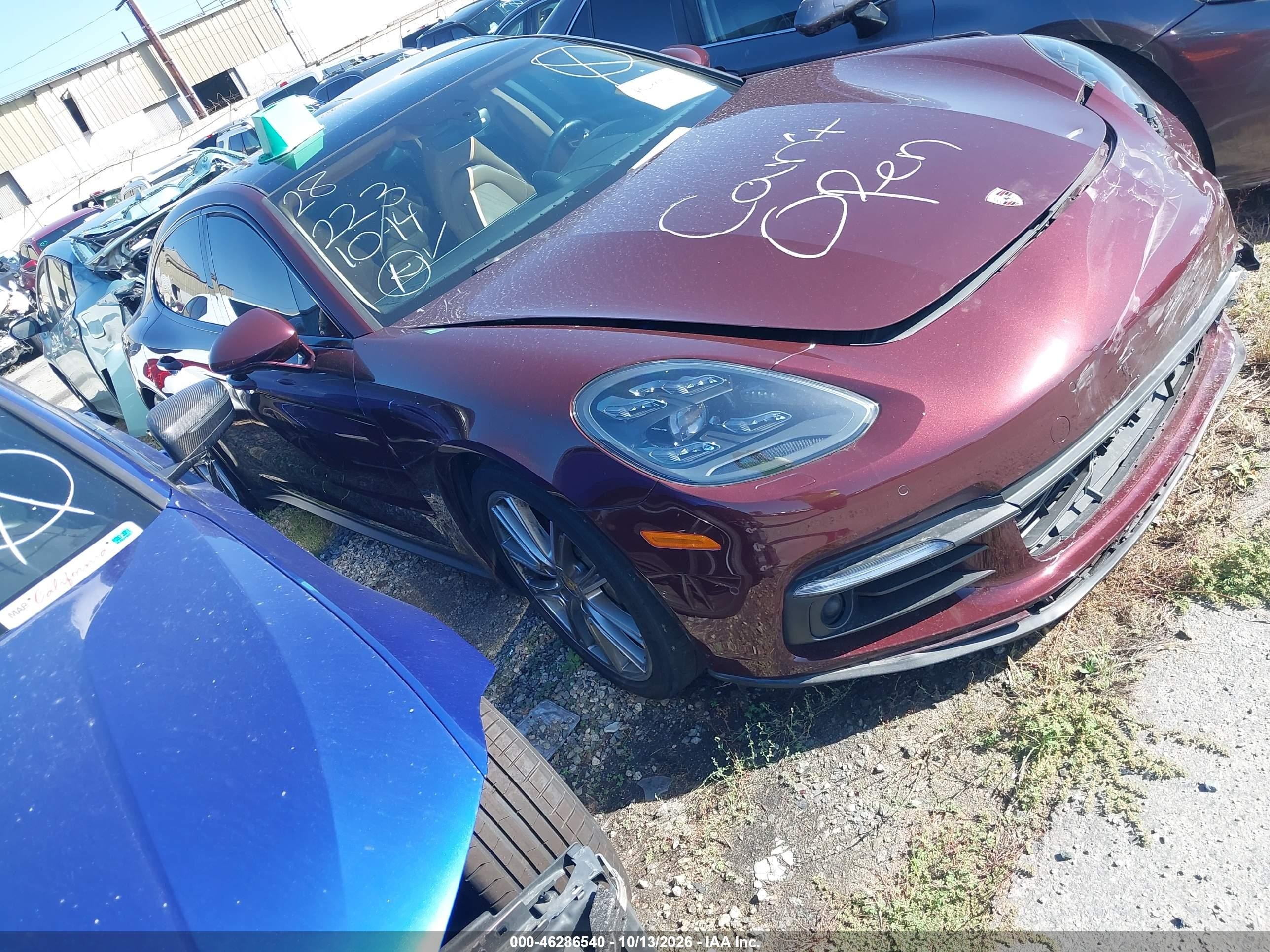 2018 Porsche Panamera VIN WP0AB2A71JL134943 — IAAI salvage auction photo
