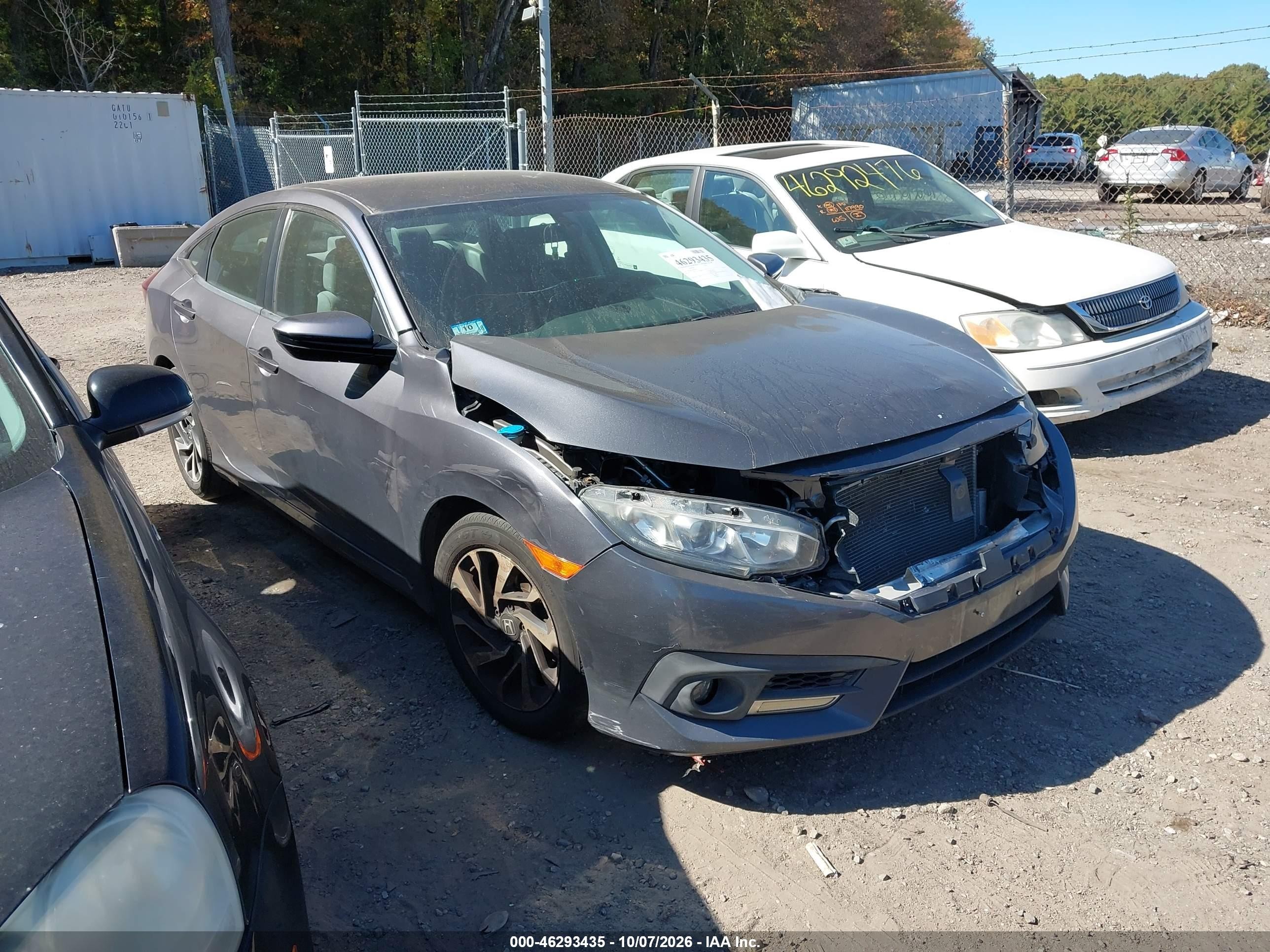 2017 Honda Civic VIN 19XFC2F52HE205161 IAAI salvage auction — Front End, Salvage (Idaho), sold $3,275 on 2026-10-21 (photo 1)