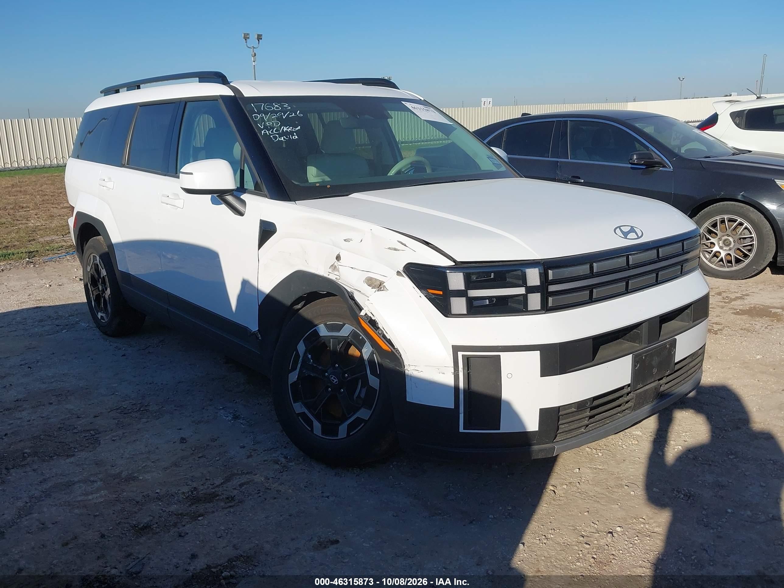 2026 Hyundai Santa Fe VIN 5NMP2DGL4TH158250 — IAAI salvage auction photo