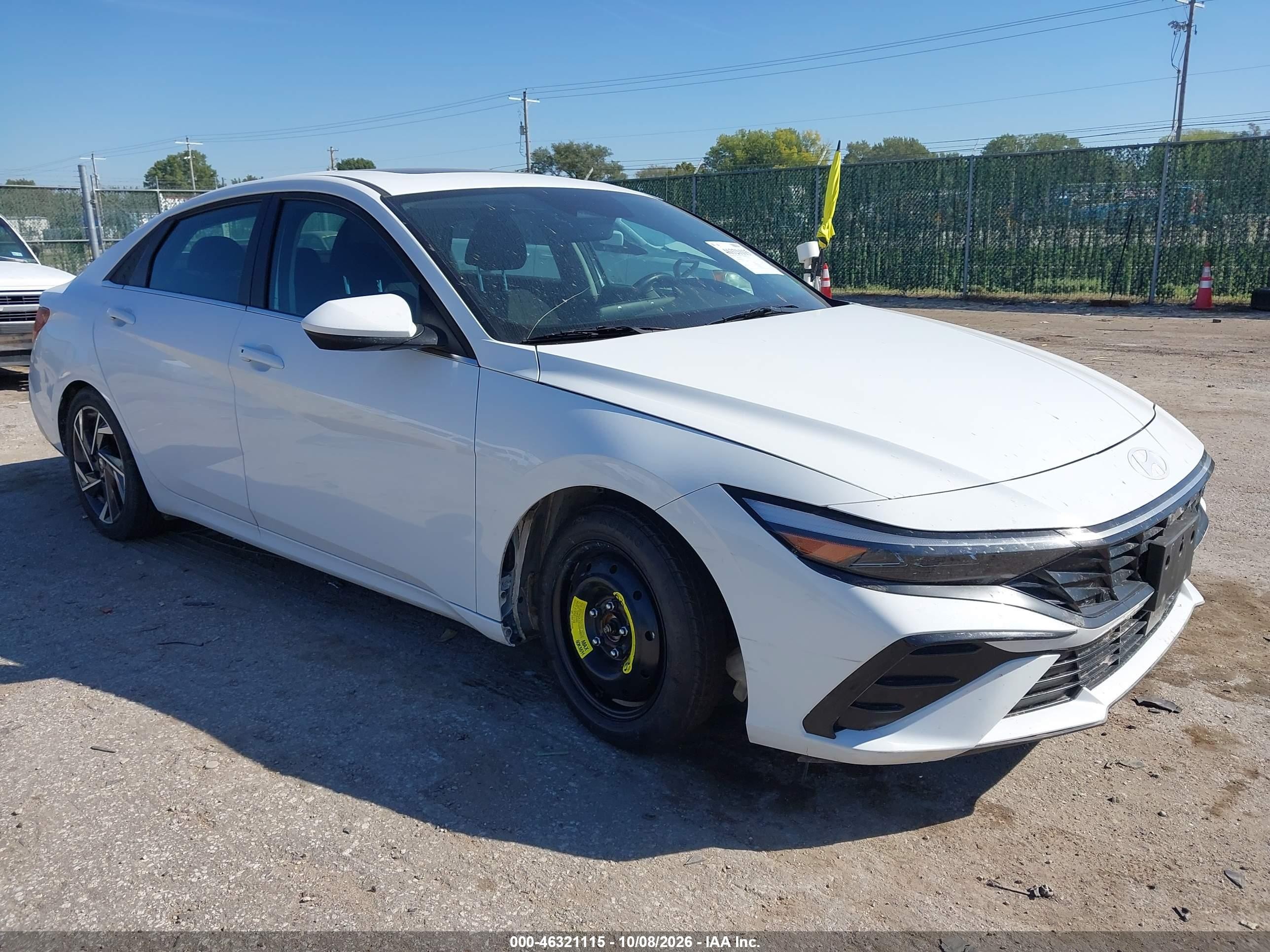 2025 Hyundai Elantra VIN KMHLS4DG8SU041201 — IAAI salvage auction photo