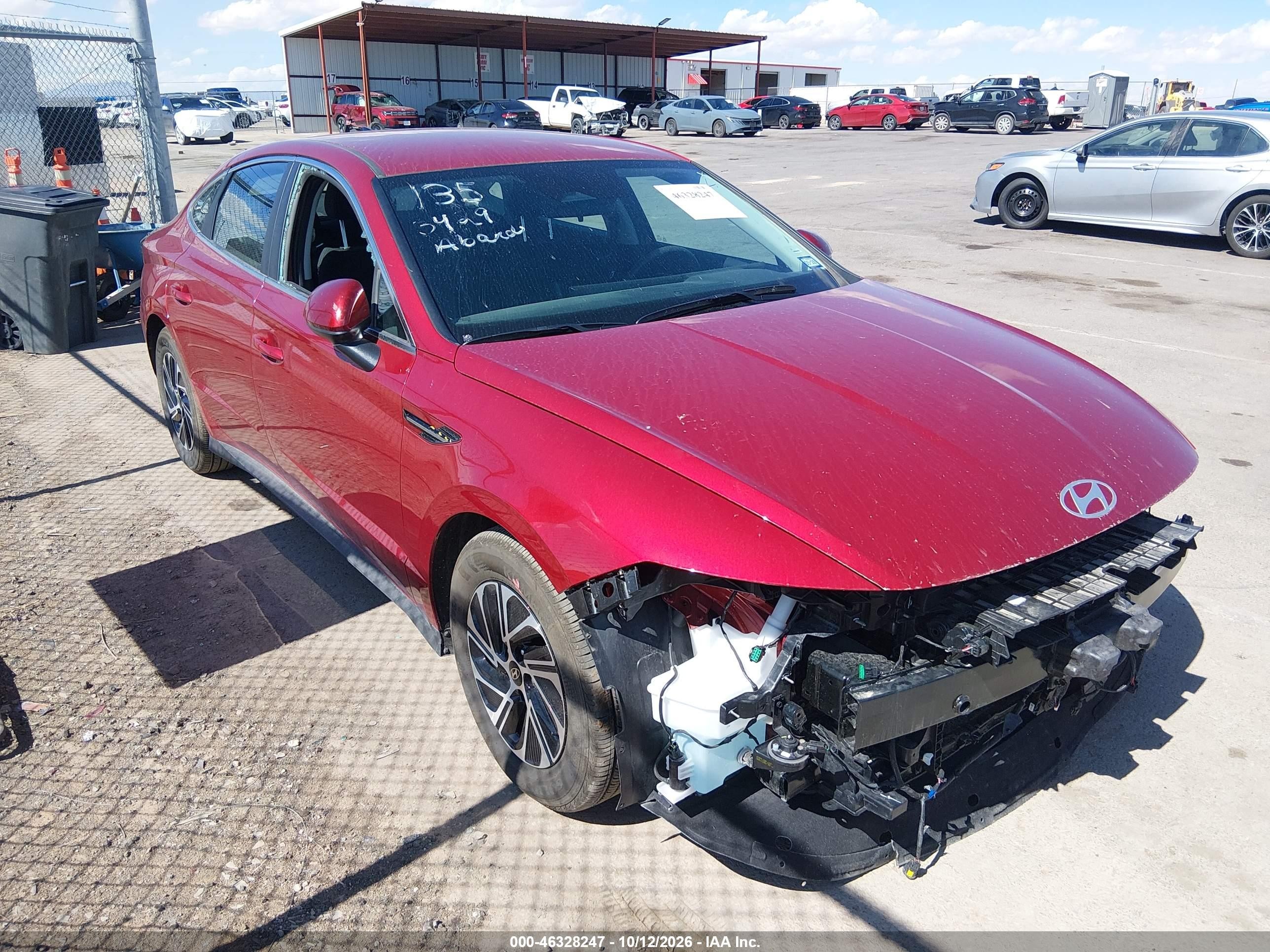 2026 Hyundai Sonata Hybrid VIN KMHL24JJ3TA173429 — IAAI salvage auction photo