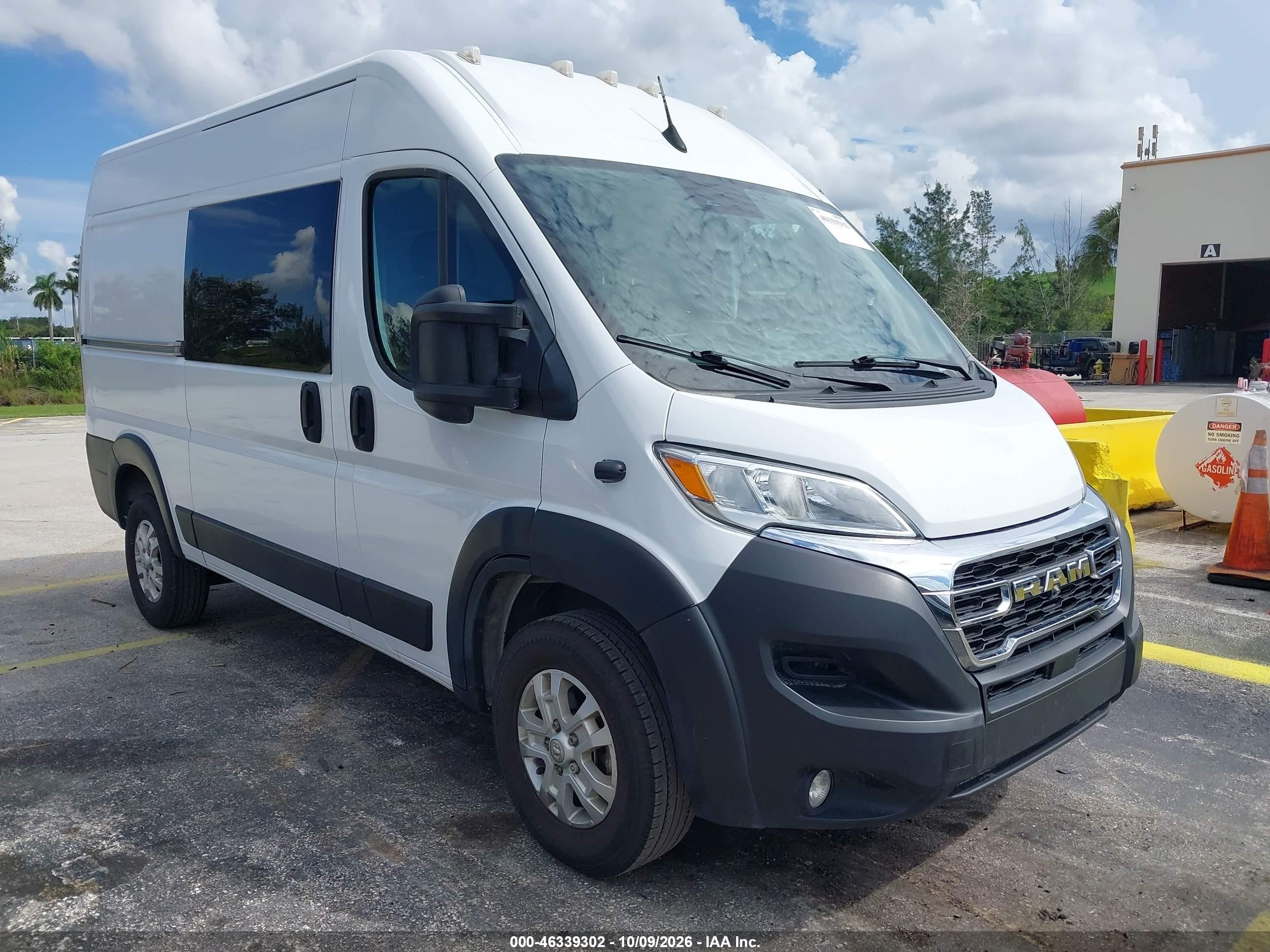 2023 Ram ProMaster 1500 VIN 3C6LRVBG7PE515421 — IAAI salvage auction photo