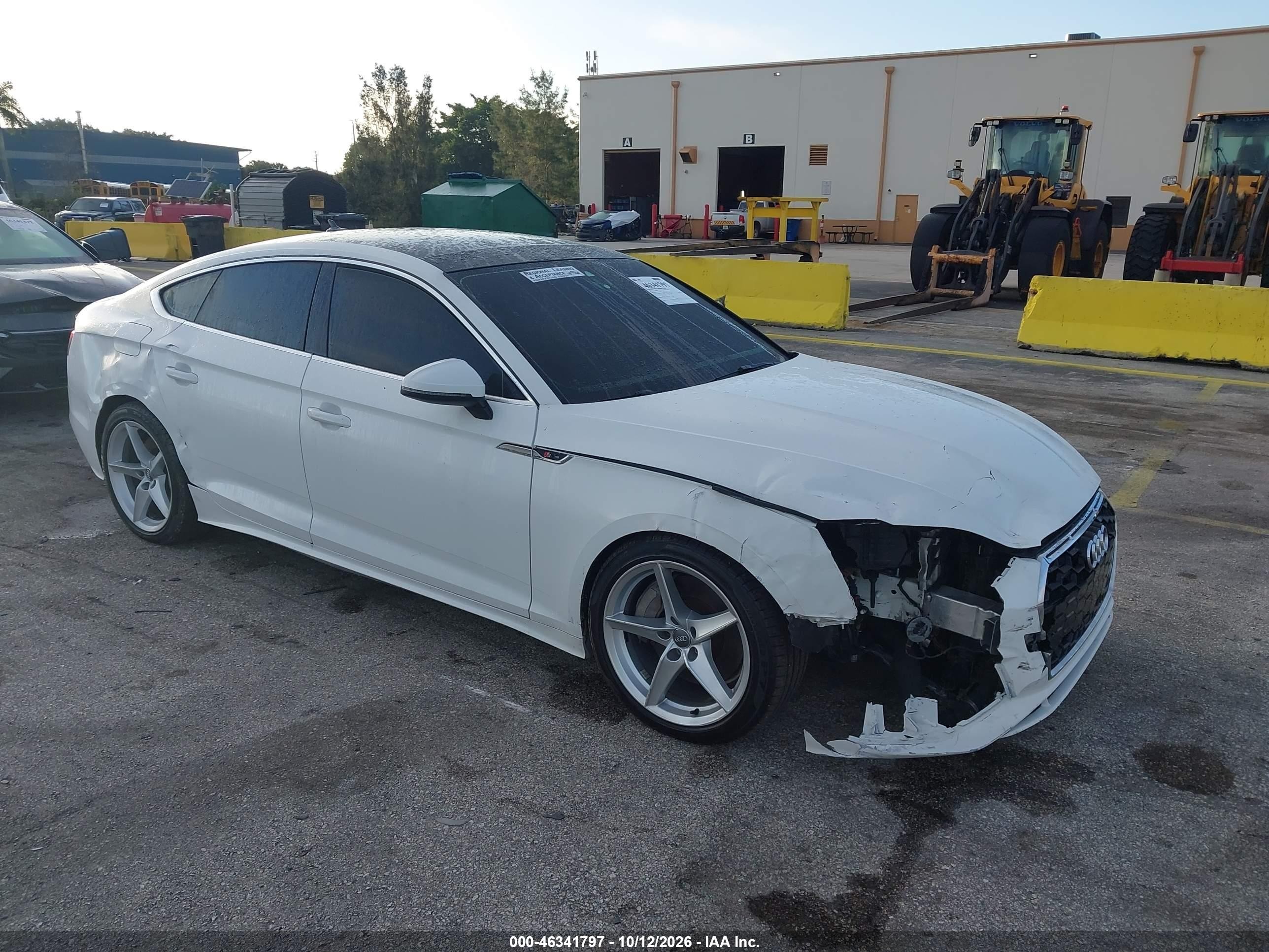 2021 Audi A5 Sportback VIN WAUDACF55MA059366 — IAAI salvage auction photo
