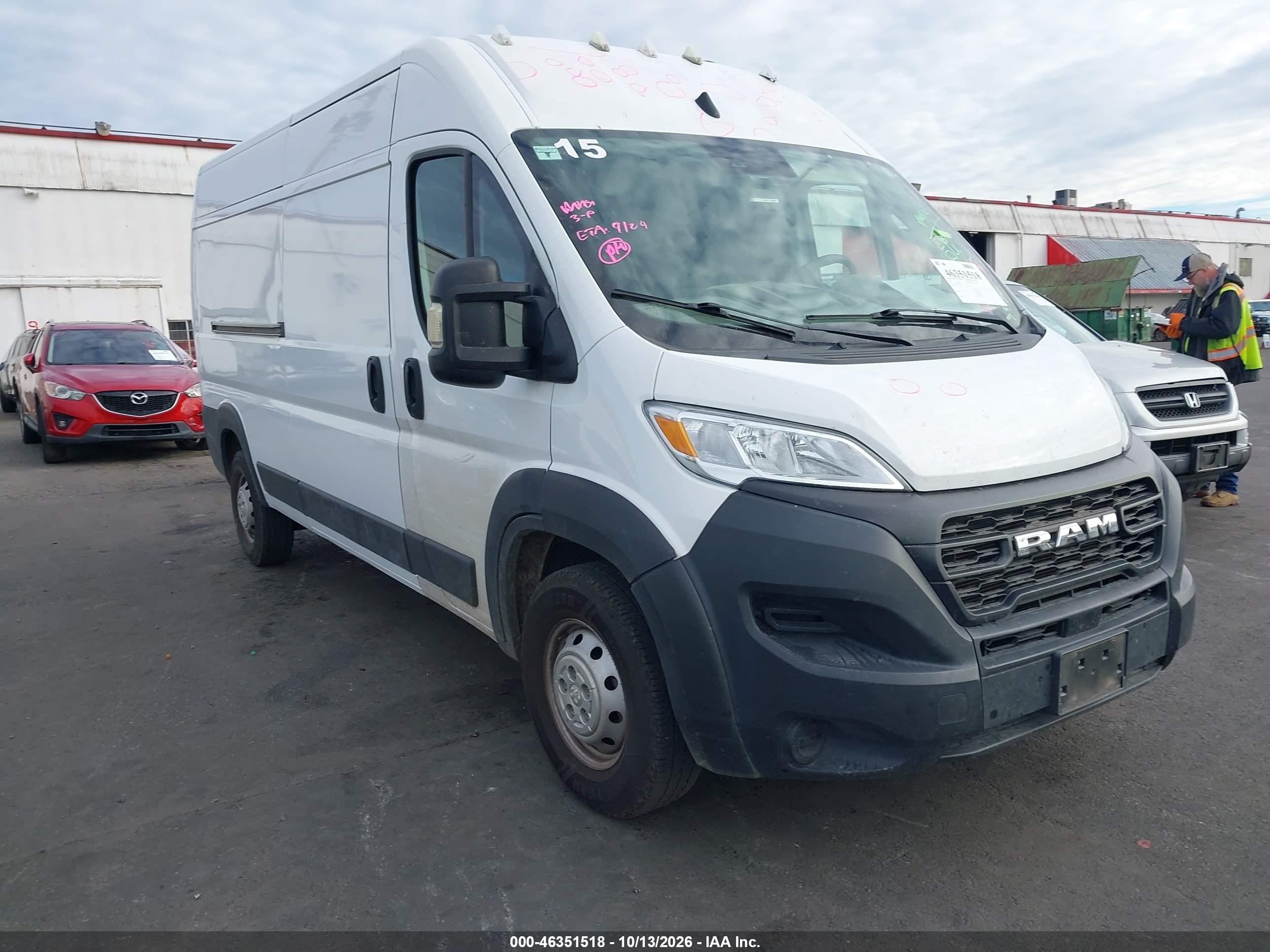 2023 Ram ProMaster 2500 VIN 3C6LRVDG4PE563763 — IAAI salvage auction photo