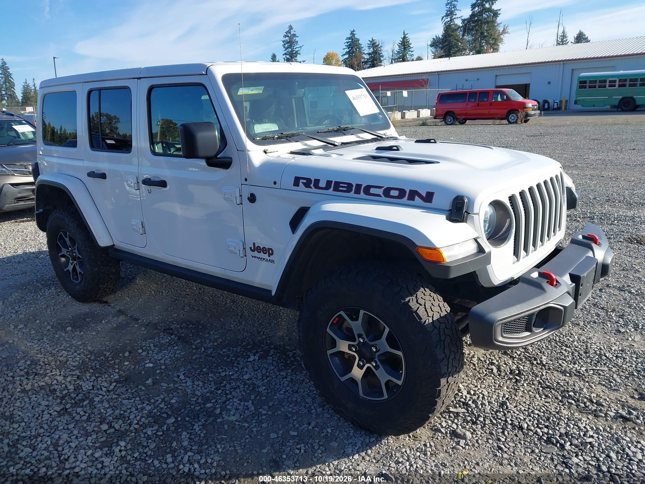 2018 Jeep Wrangler Unlimited VIN 1C4HJXFG4JW313936 — IAAI salvage auction photo