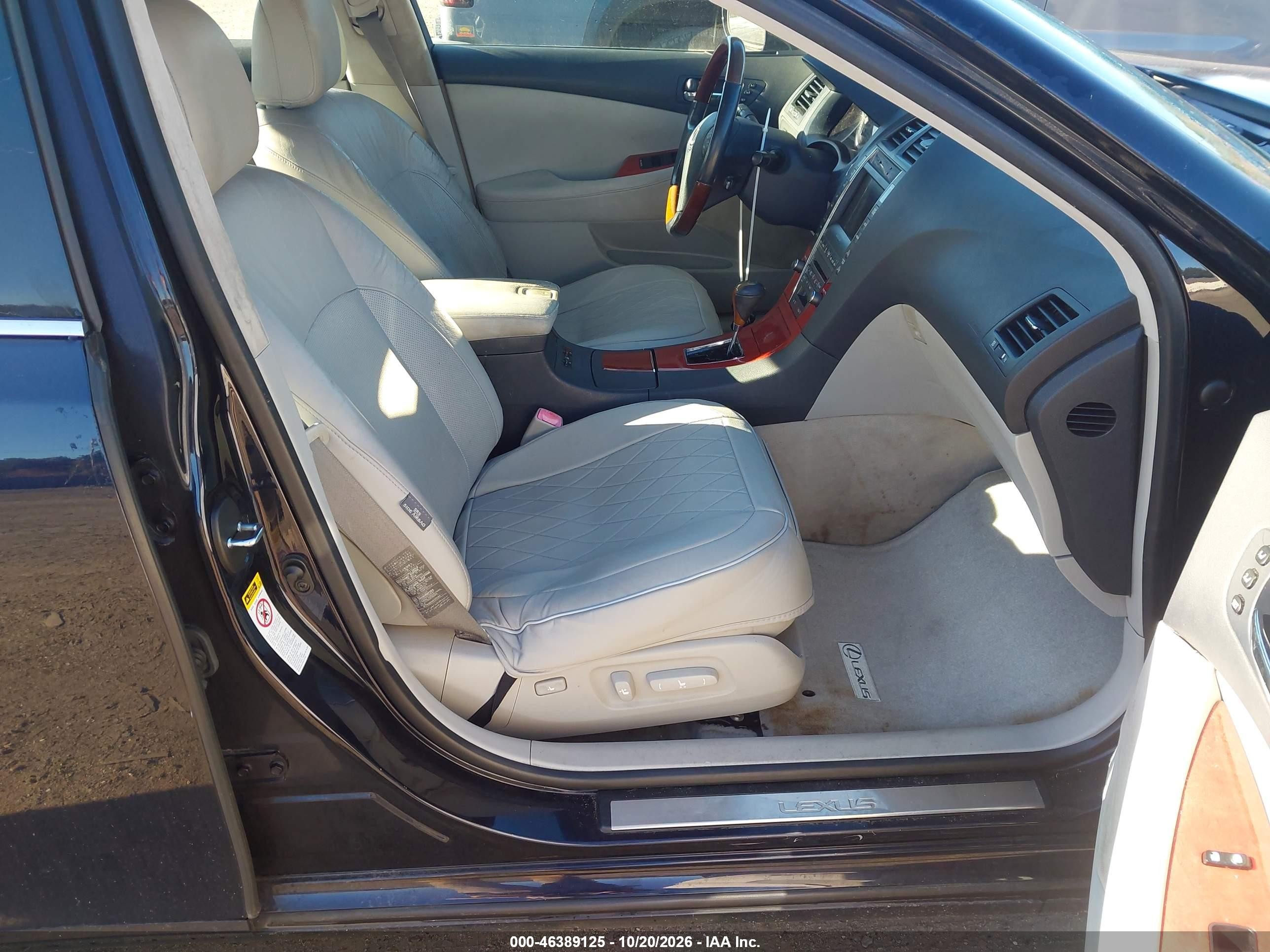2008 Lexus ES VIN JTHBJ46GX82247686 IAAI salvage auction — Unknown, Clear (Massachusetts), sold $625 on 2026-10-22 (photo 5)