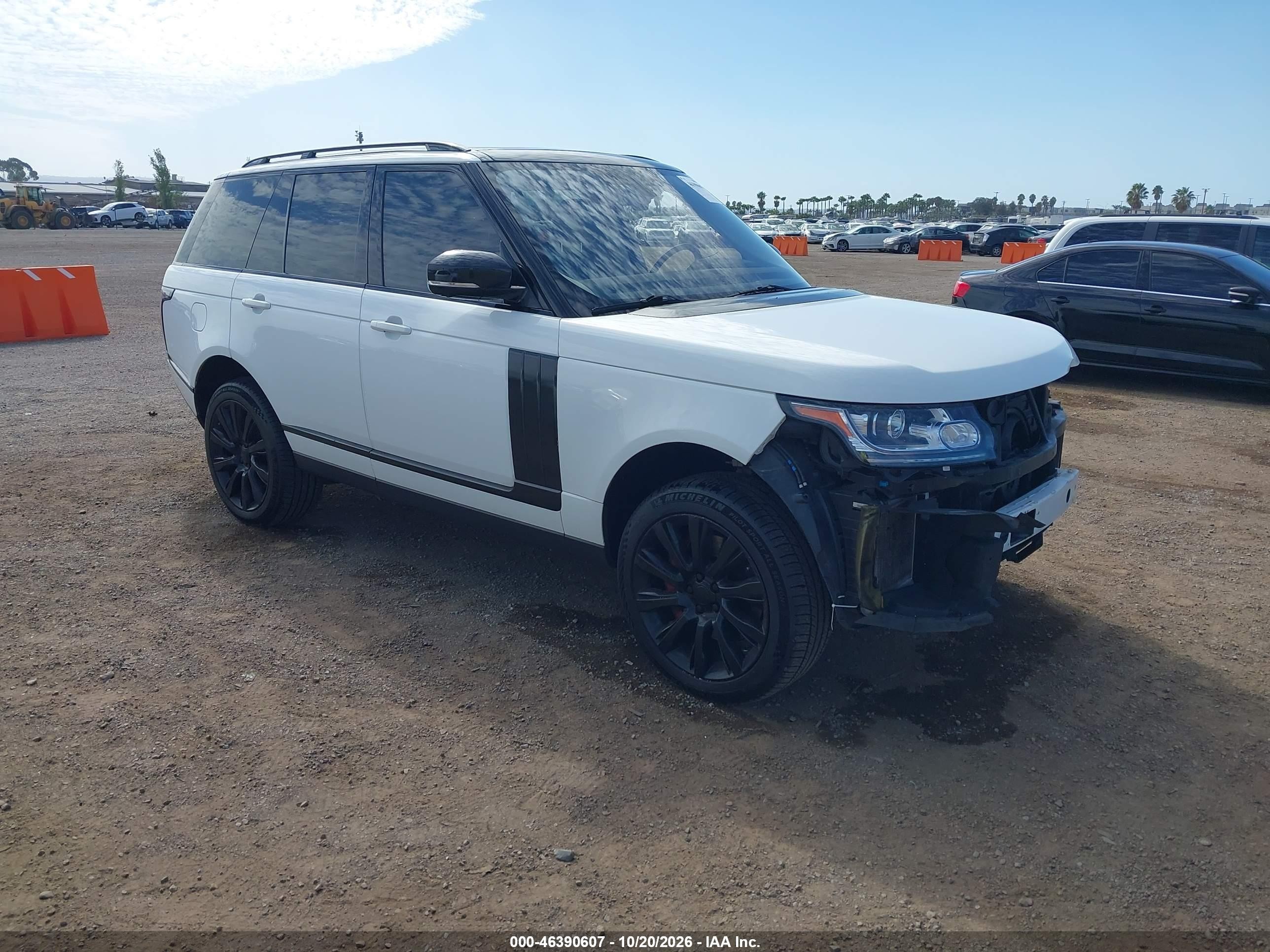 2014 Land rover RANGE ROVER VIN SALGS2EF6EA142140 IAAI salvage auction — Front End, Salvage (California), sold $4,700 on 2026-10-23 (photo 1)