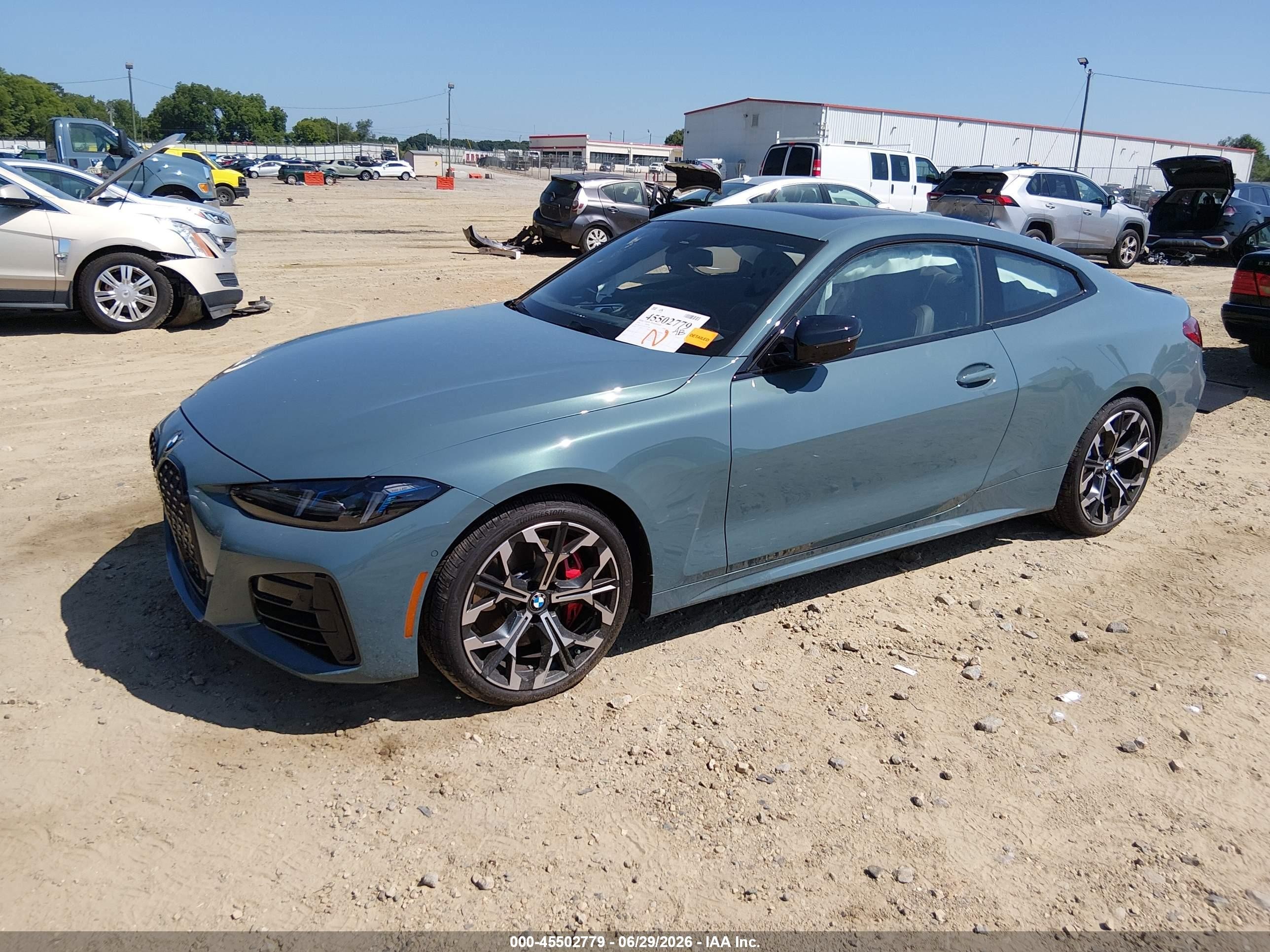 2026 BMW 4 Series VIN WBA63DA09TCW73568 IAAI salvage auction — Side, Salvage (Georgia), sold $19,800 on 2026-08-27 (photo 2)
