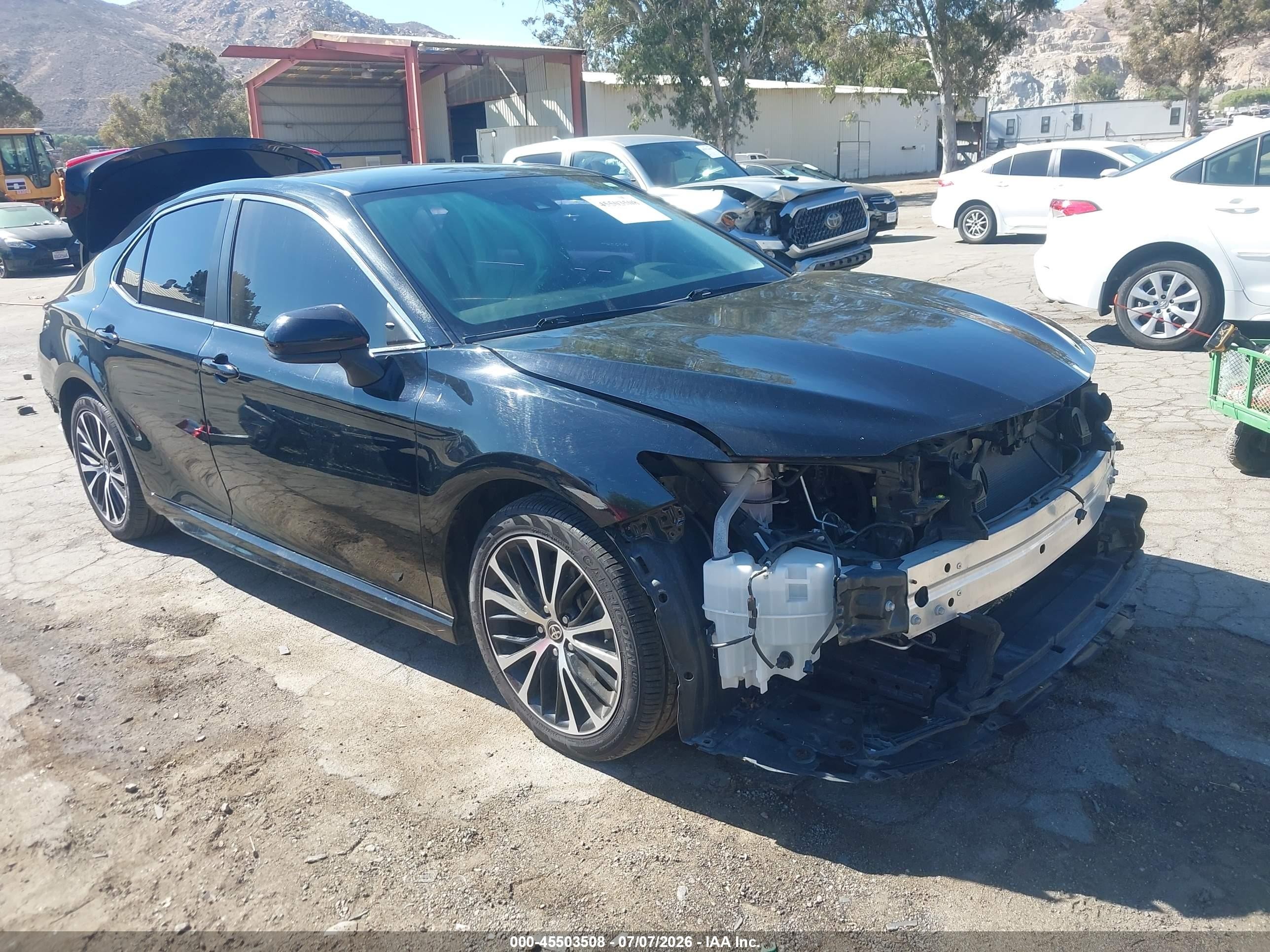 2020 Toyota Camry VIN 4T1G11AK6LU363316 IAAI salvage auction — Front & Rear, Salvage (California), sold $6,750 on 2026-07-12 (photo 1)