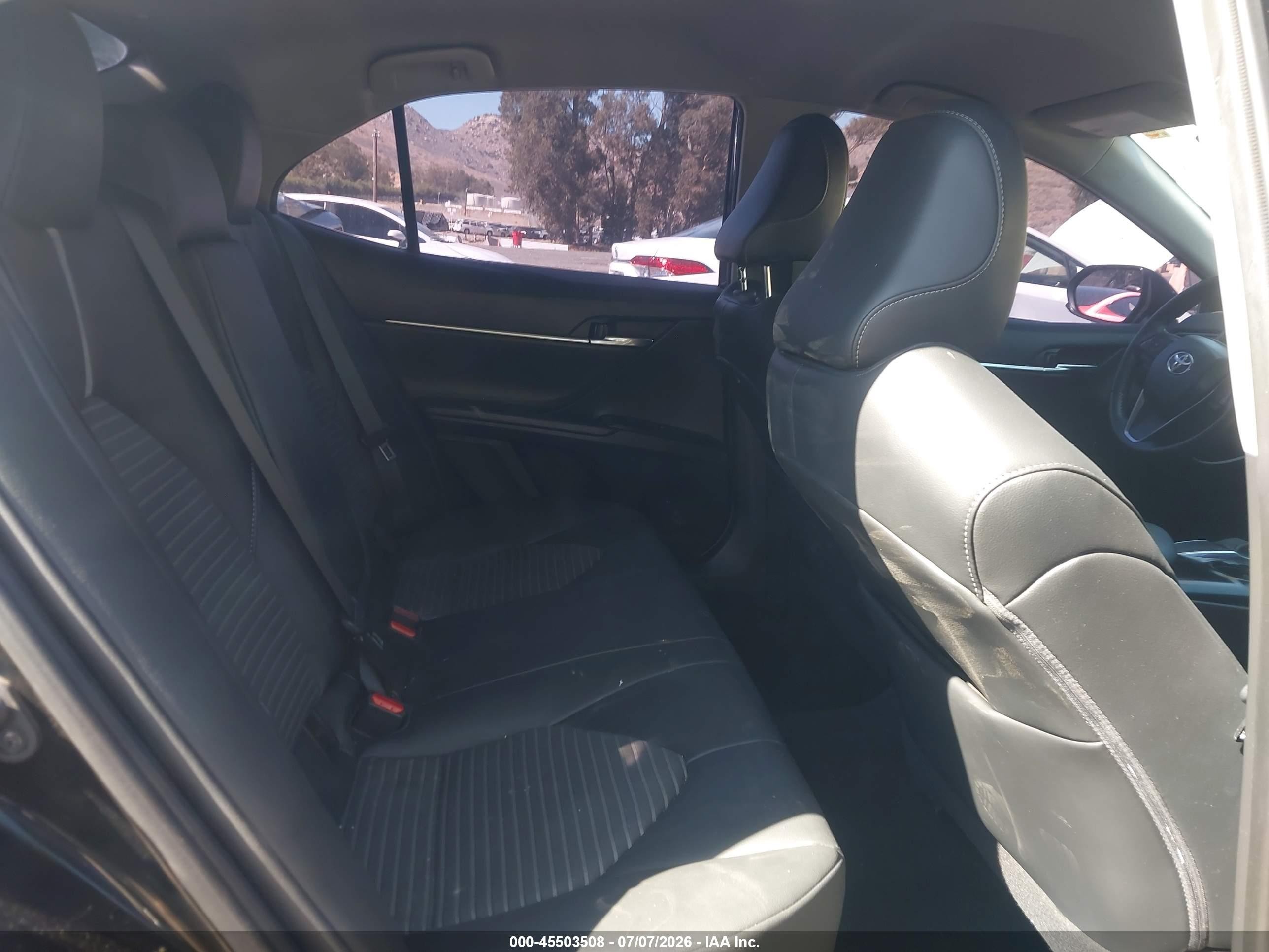 2020 Toyota Camry VIN 4T1G11AK6LU363316 IAAI salvage auction — Front & Rear, Salvage (California), sold $6,750 on 2026-07-12 (photo 8)