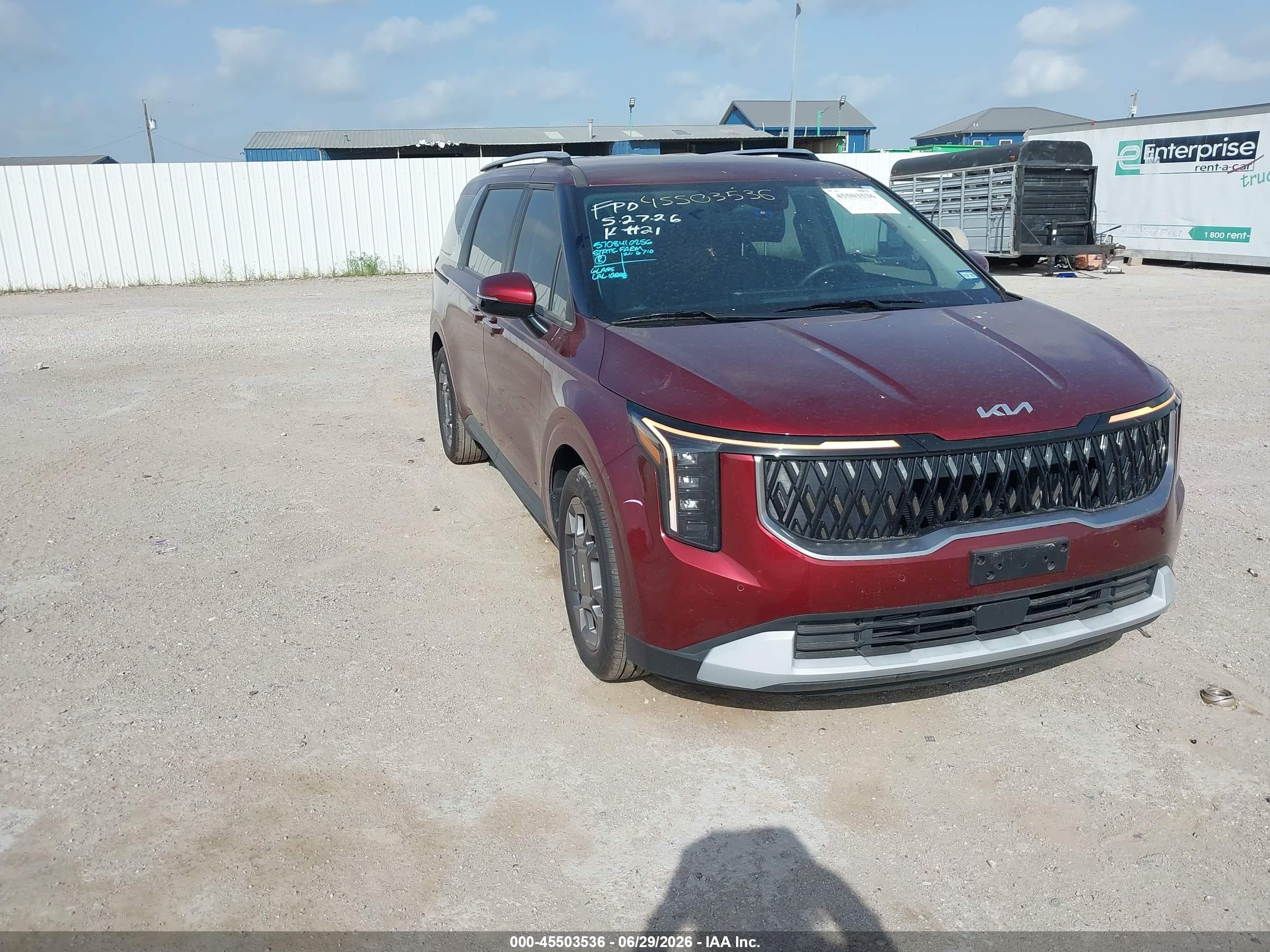 2026 Kia Carnival VIN KNDNC5KA9T6103029 — IAAI salvage auction photo