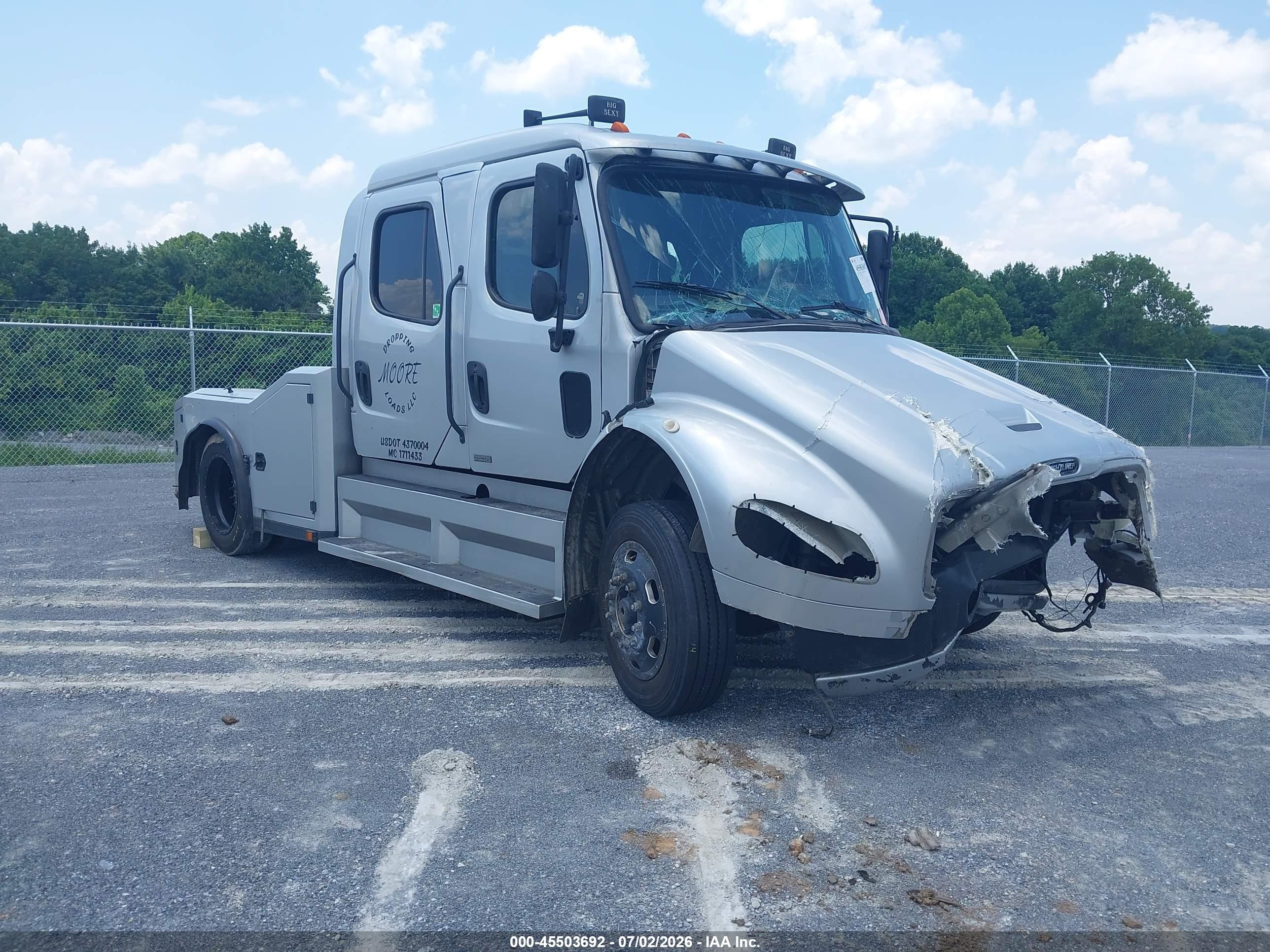 2009 Freightliner M2 106 VIN 1FVACXBT39HAJ4864 IAAI salvage auction — All Over, Salvage (Georgia), sold $12,500 on 2026-10-10 (photo 1)