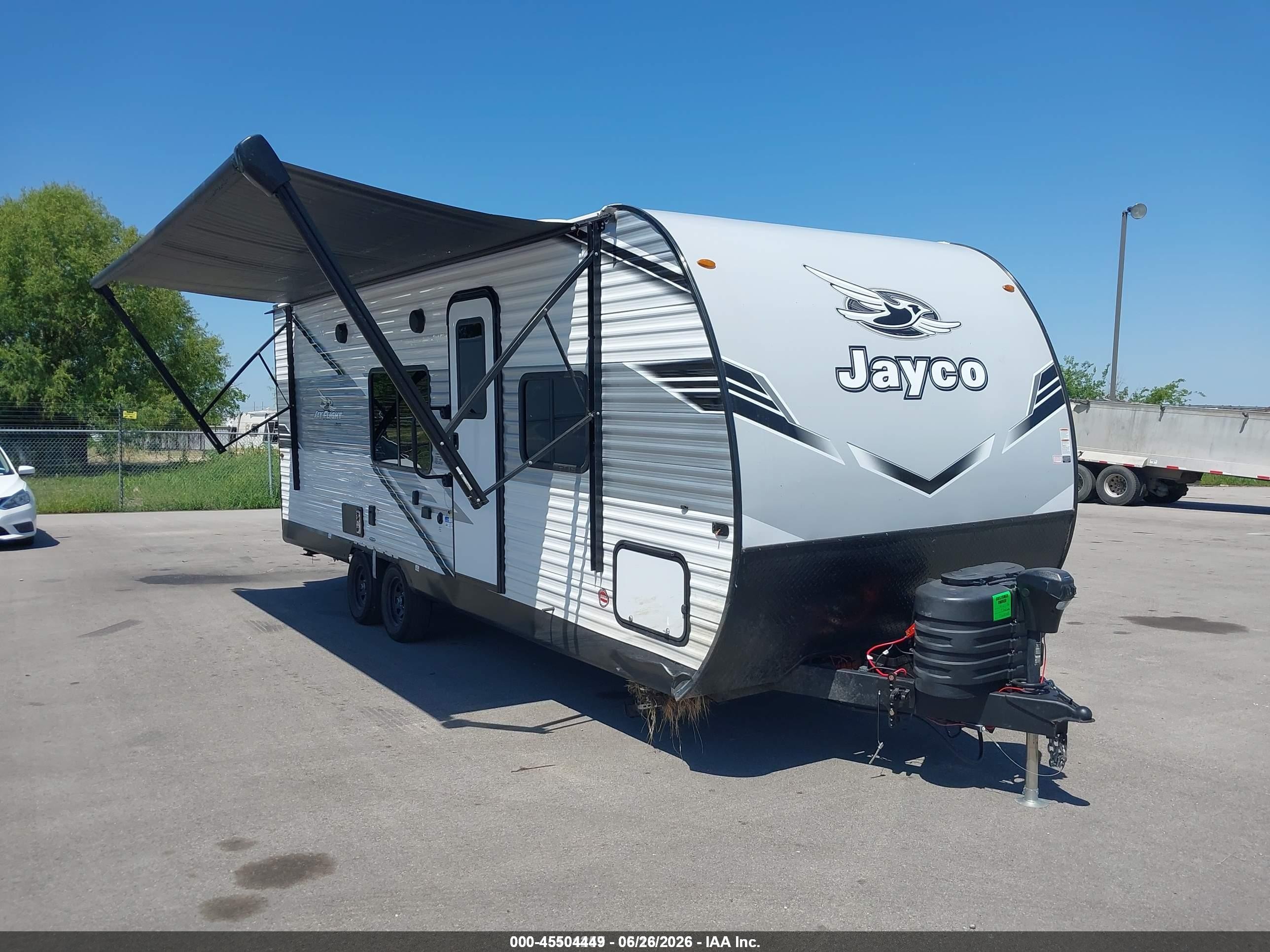 2025 Jayco Jay Flight VIN 1UJBC0BM3S17G0058 IAAI salvage auction — Unknown, Salvage (Nevada), sold $6,500 on 2026-07-21 (photo 1)