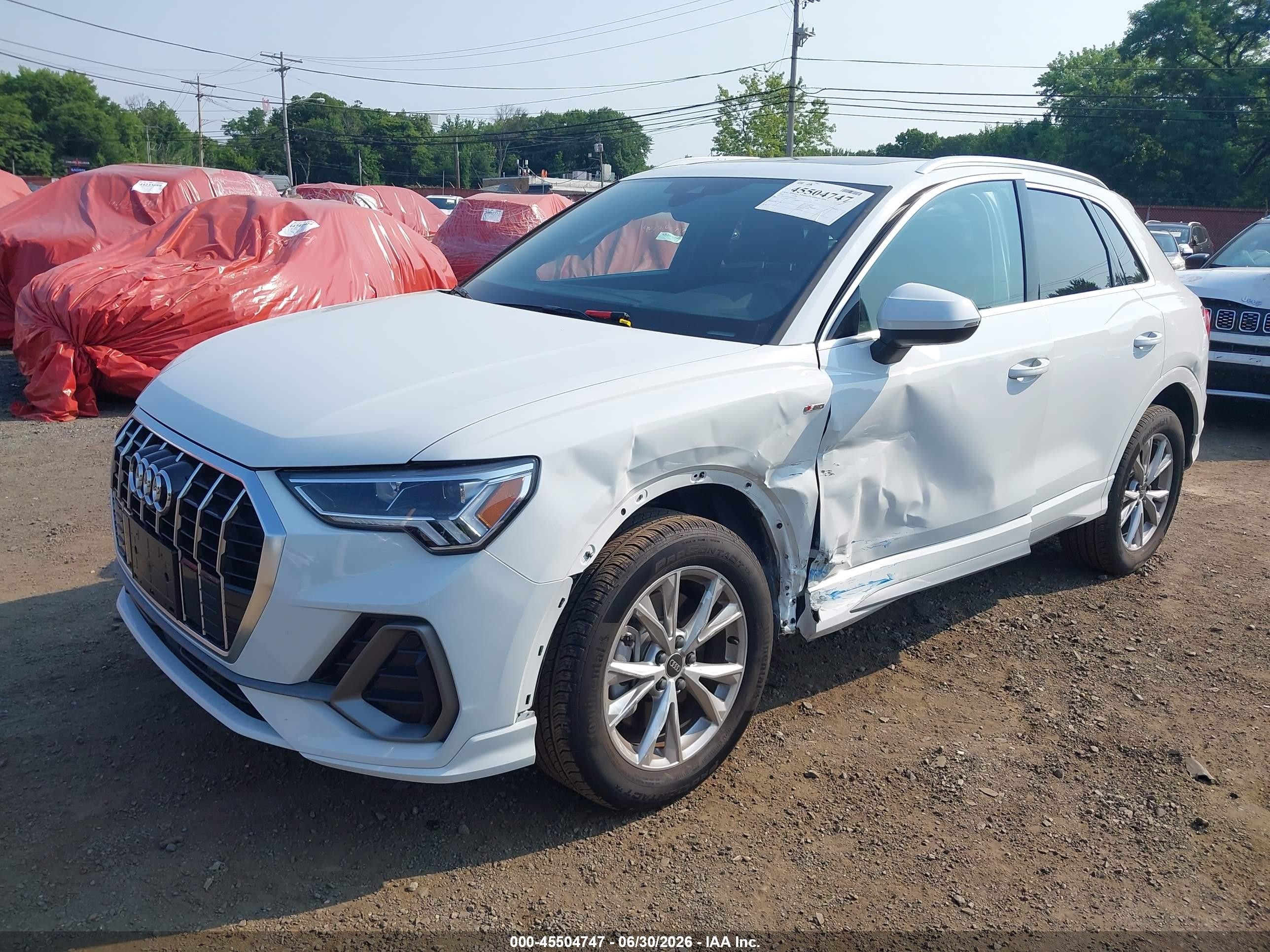 2022 Audi Q3 VIN WA1EECF34N1149887 IAAI salvage auction — Side, Salvage (Idaho), sold $11,600 on 2026-09-05 (photo 6)