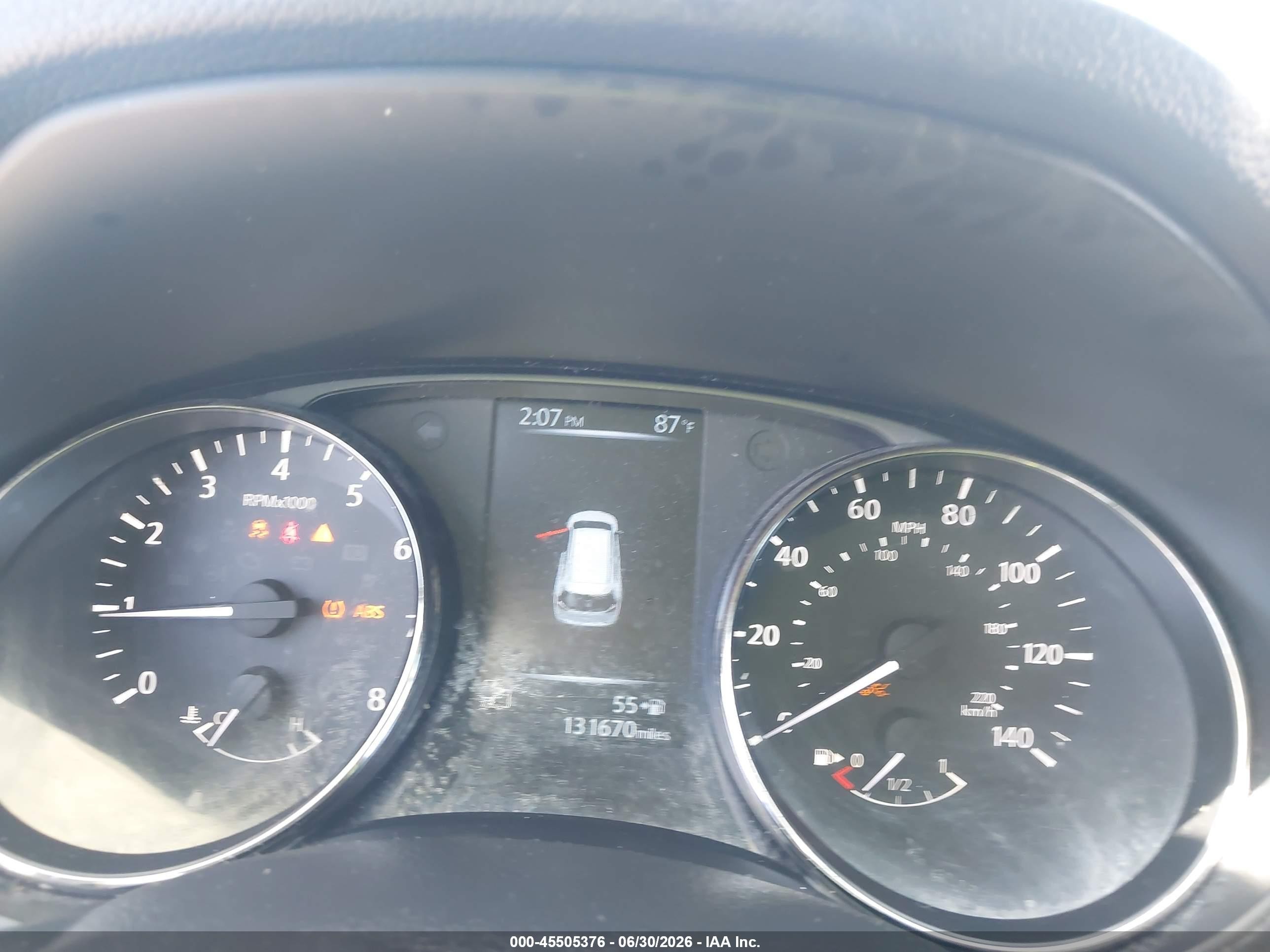 2017 Nissan Rogue VIN KNMAT2MV1HP584120 IAAI salvage auction — Normal Wear, Clear - Dealer Only (California), sold $1,675 on 2026-07-09 (photo 7)