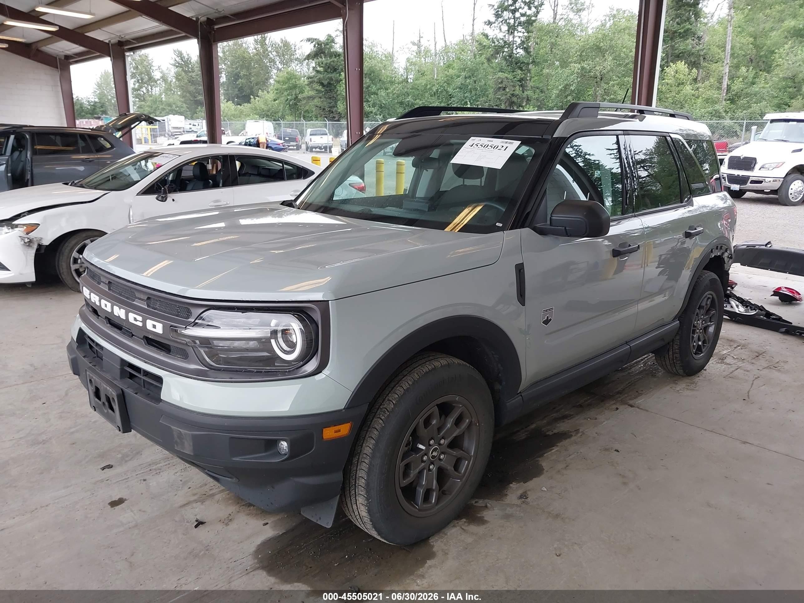 2023 Ford Bronco Sport VIN 3FMCR9B66PRE21896 IAAI salvage auction — Rear End, Bill Of Sale (Washington), sold $8,900 on 2026-07-11 (photo 2)